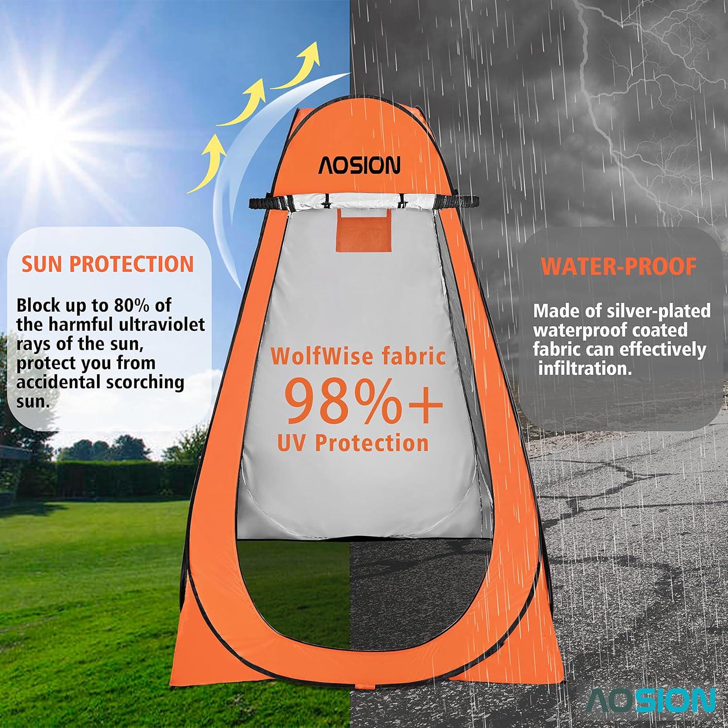 Carpa de Privacidad AOSION AO-ZP para Ducha y Camping 4 Personas
