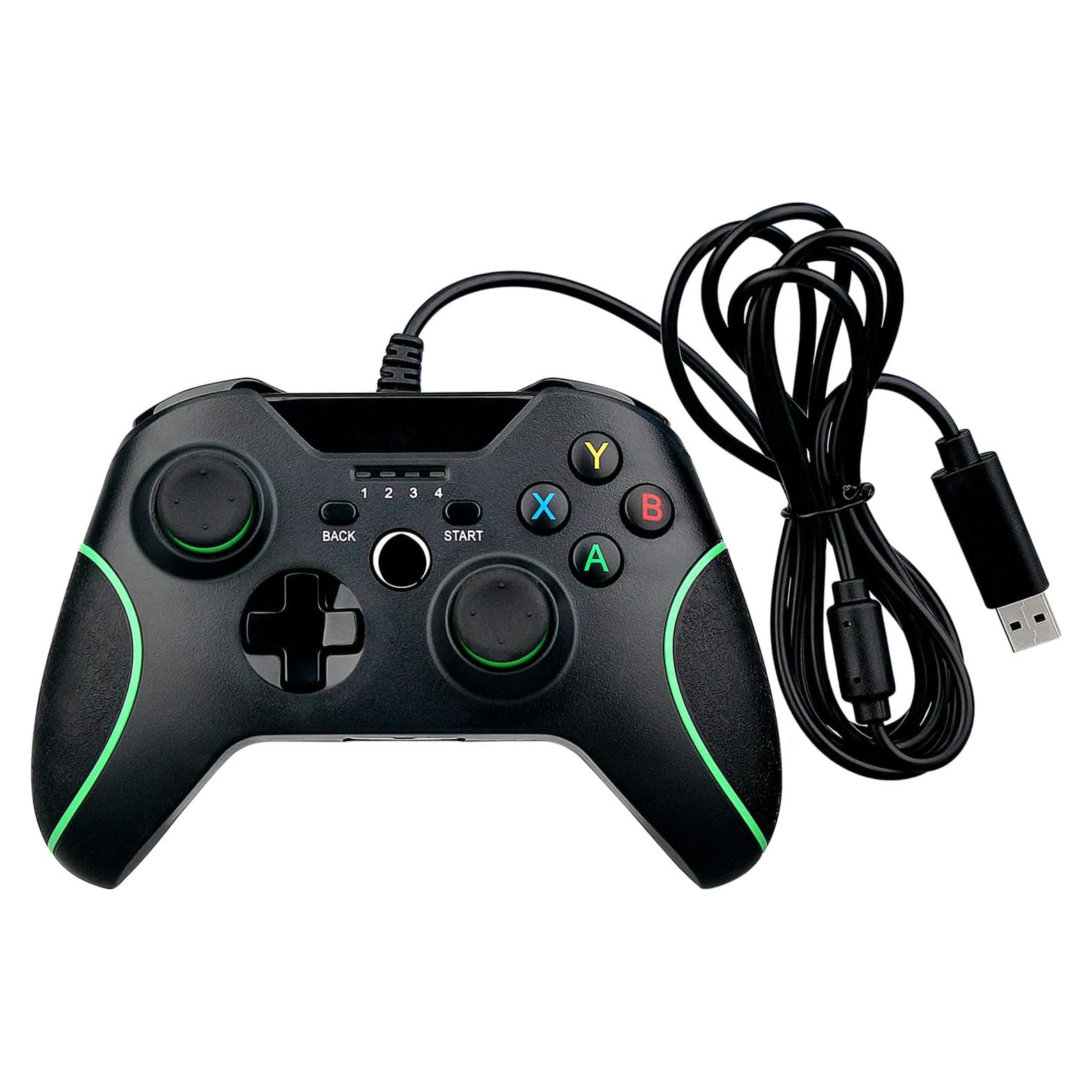 Controlador USB con cable OSTENT para Xbox One S - Negro