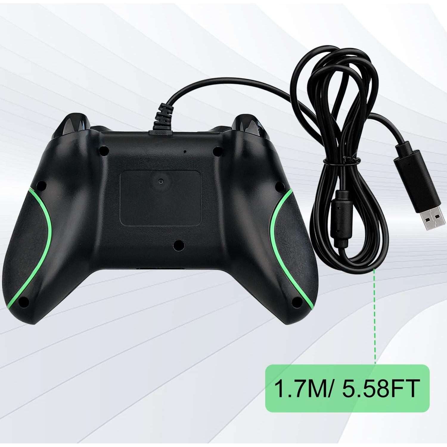 Controlador USB con cable OSTENT para Xbox One S - Negro