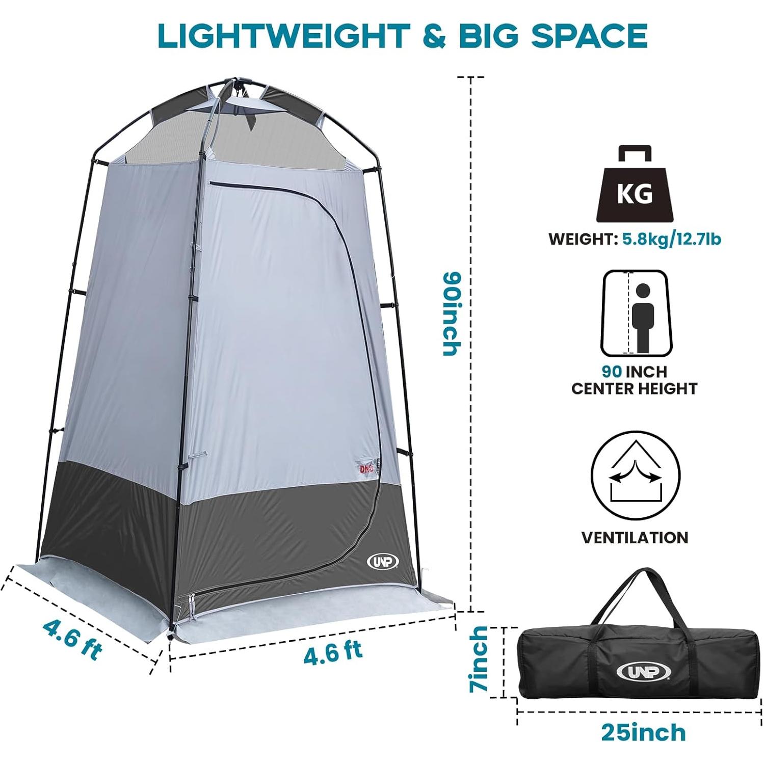 Tienda de Ducha Unp 1.40x1.40x2.29m Protección UV