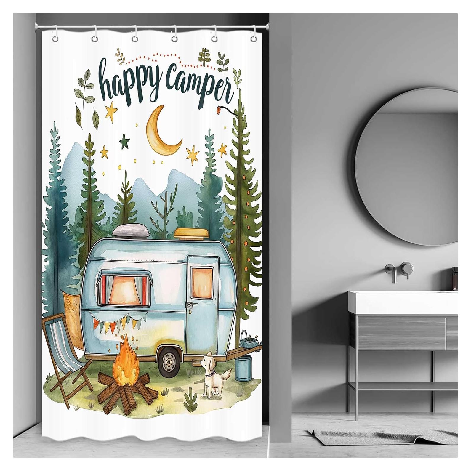 Cortina de Ducha ICTEISOM 91 x 183 cm Aventura Naturaleza