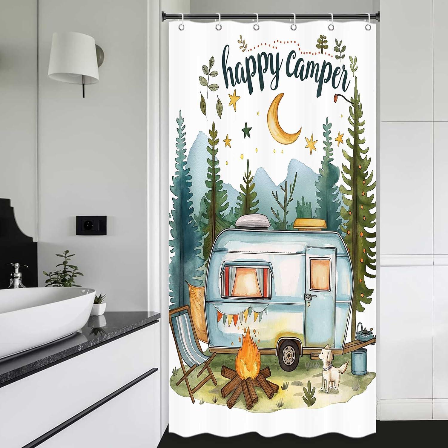 Cortina de Ducha ICTEISOM 91 x 183 cm Aventura Naturaleza