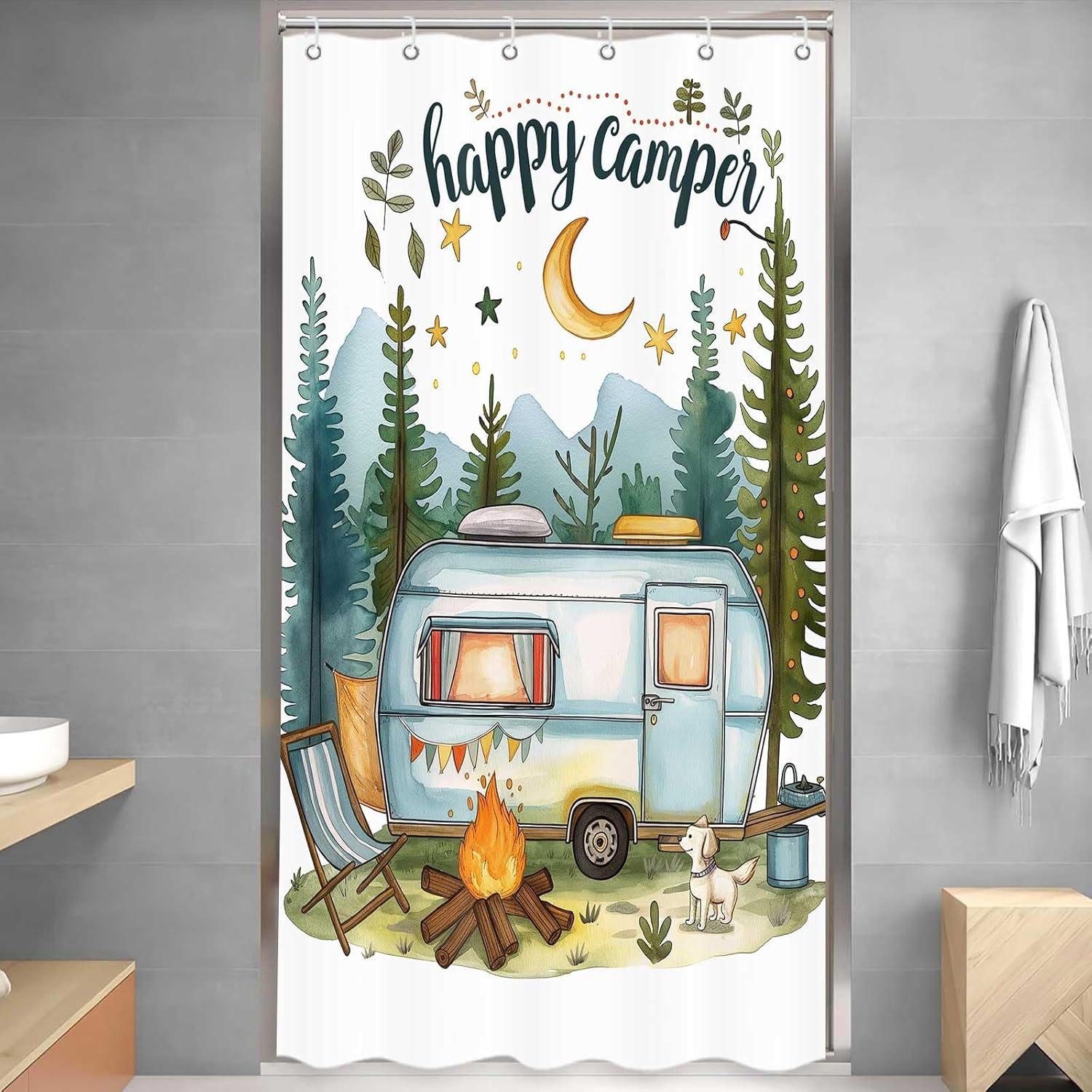 Cortina de Ducha ICTEISOM 91 x 183 cm Aventura Naturaleza