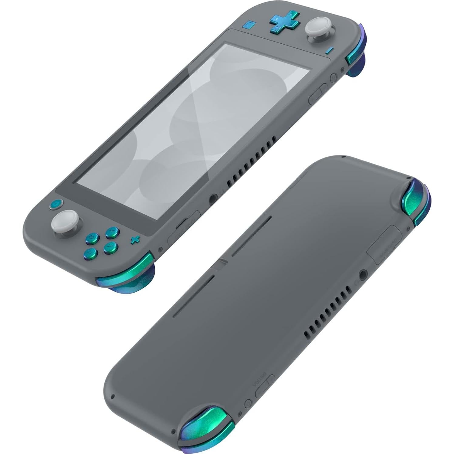 Juego de Botones eXtremeRate Chameleon Verde Púrpura para Switch Lite