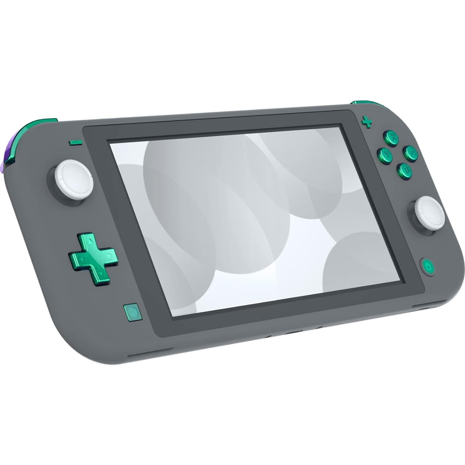 Juego de Botones eXtremeRate Chameleon Verde Púrpura para Switch Lite