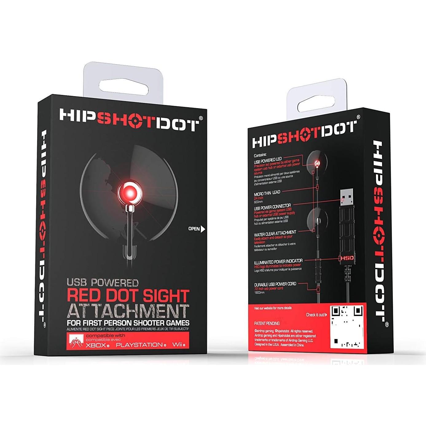 Hipshotdot HSD1619 PRO Mira LED Punto Rojo USB para Videojuegos