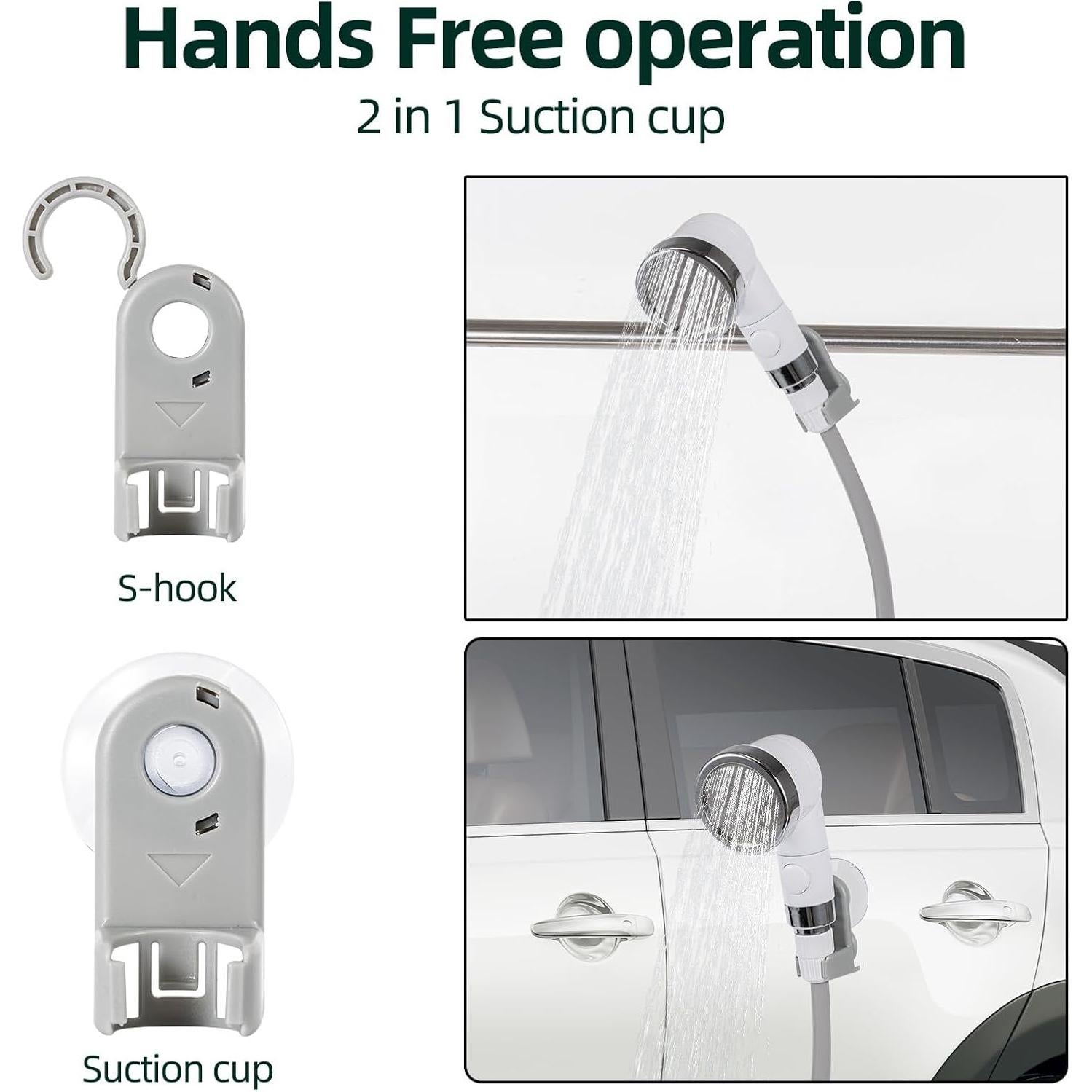 Ducha Portátil GZRLVVIN CS01 Batería Recargable LED 3 Modos