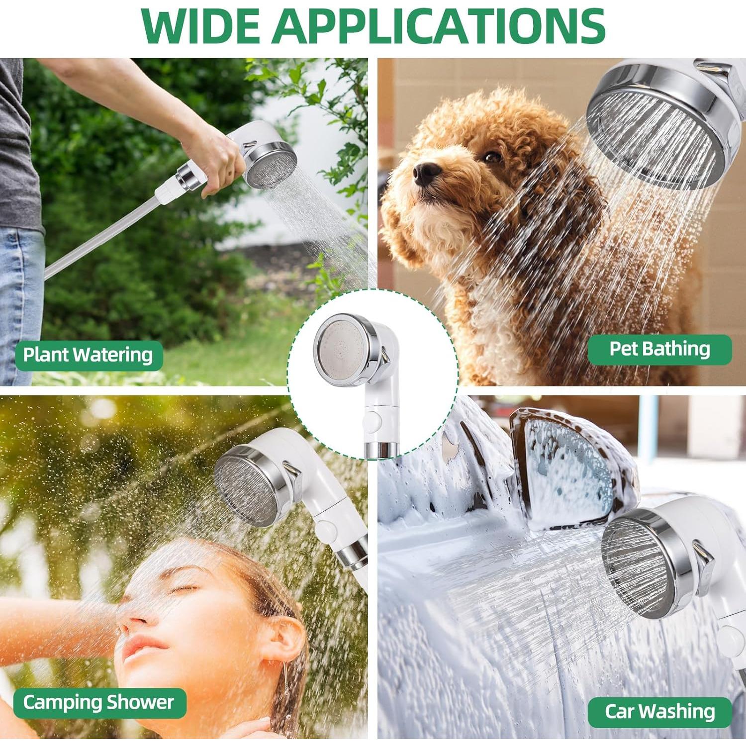 Ducha Portátil GZRLVVIN CS01 Batería Recargable LED 3 Modos