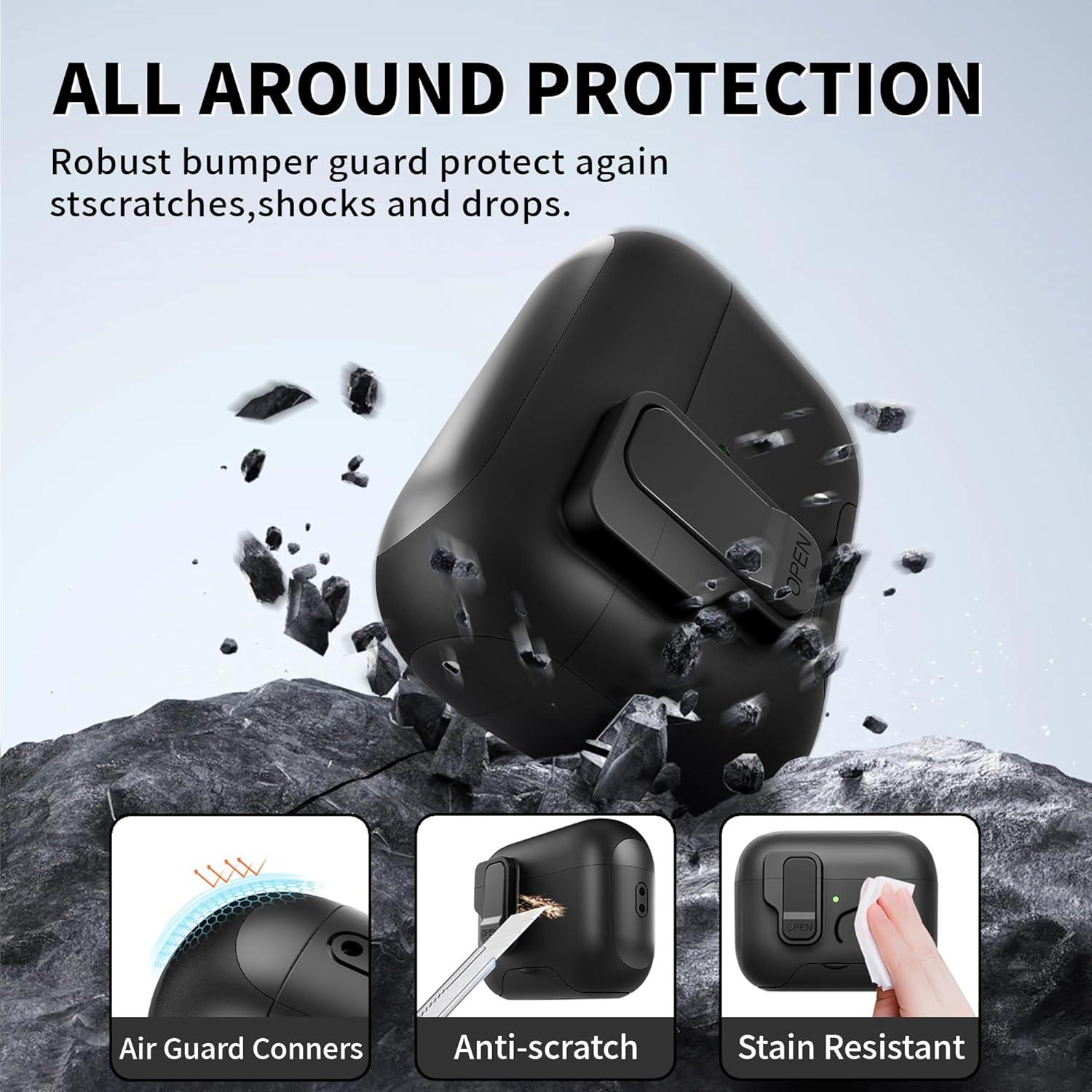 Funda Protectora Meiyasy para AirPods Pro 3 (2025) con Kit de Limpieza
