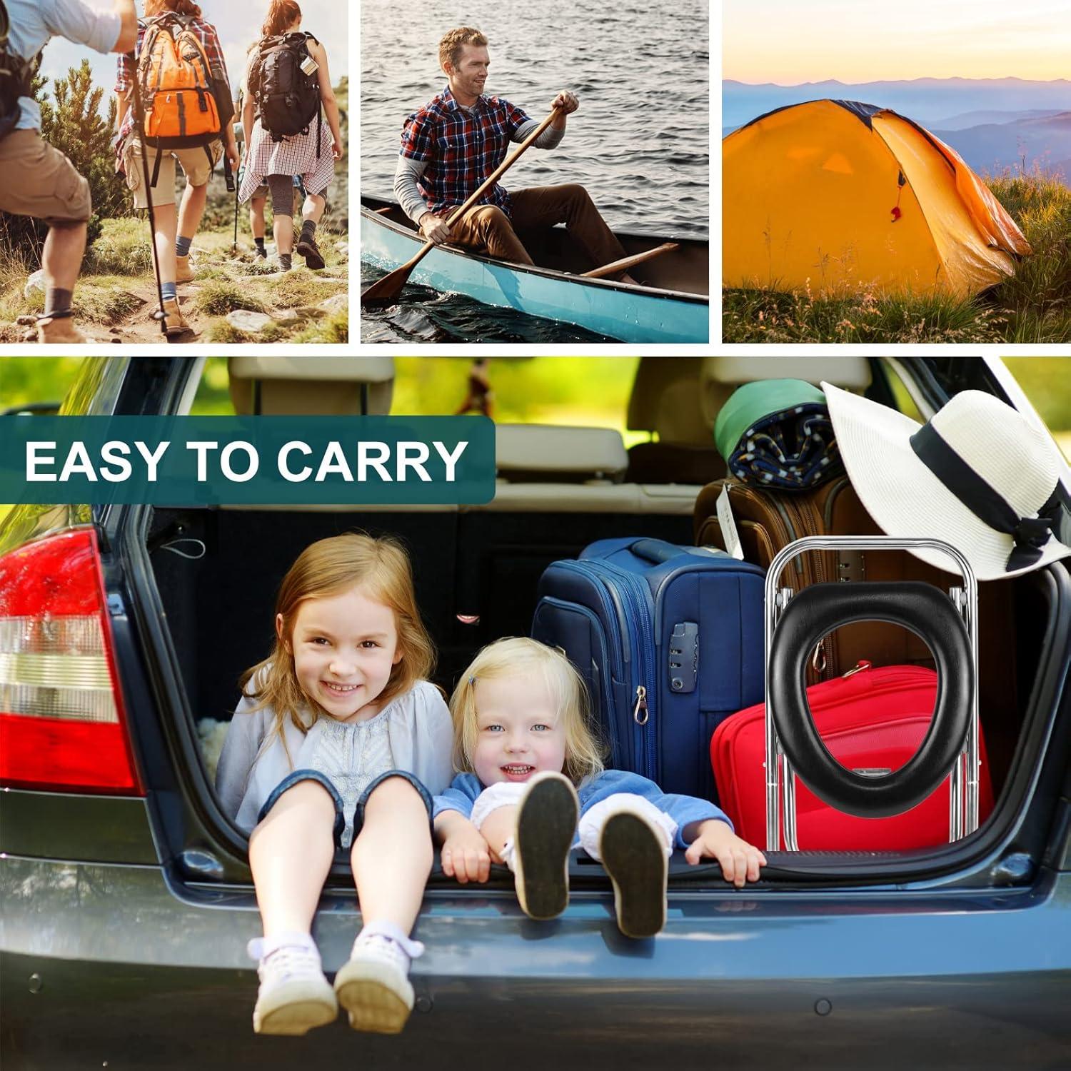 Inodoro Portátil BLIKA Plegable 41.9 cm Acero Inoxidable