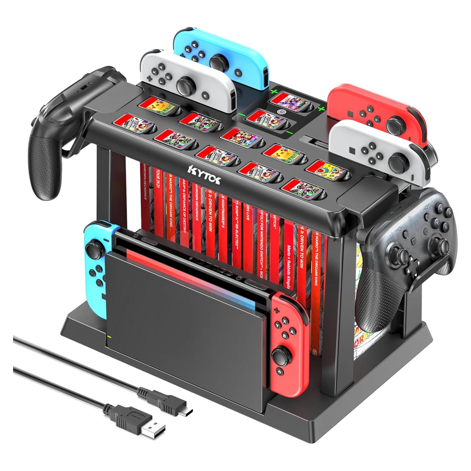 Estación Organizadora Kytok para Nintendo Switch con Cargador