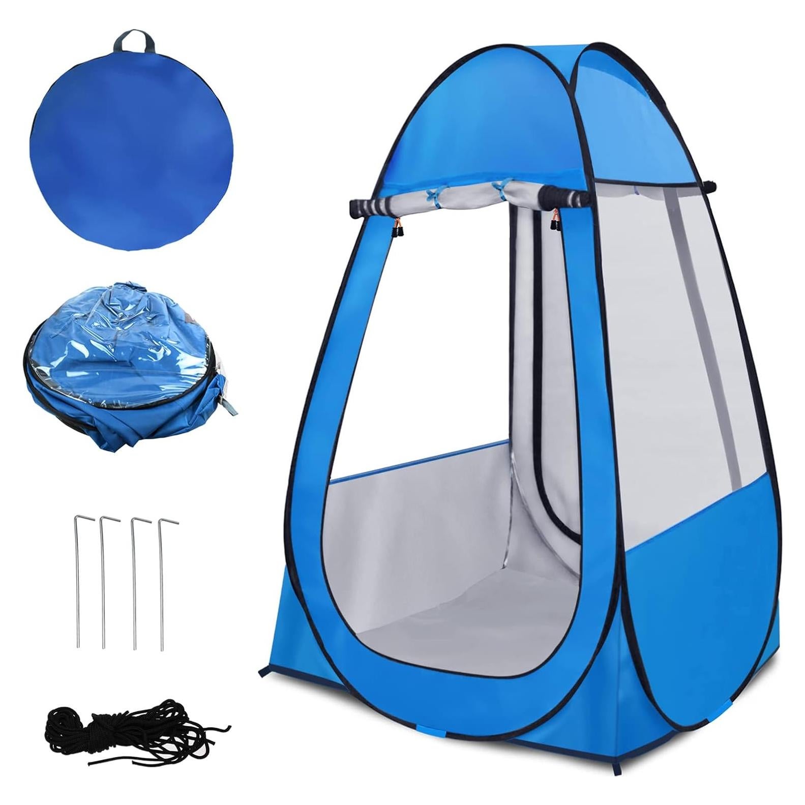 Carpa Pop Up Sanheshun Azul Pálido Impermeable 99.8x99.8x149.9 cm