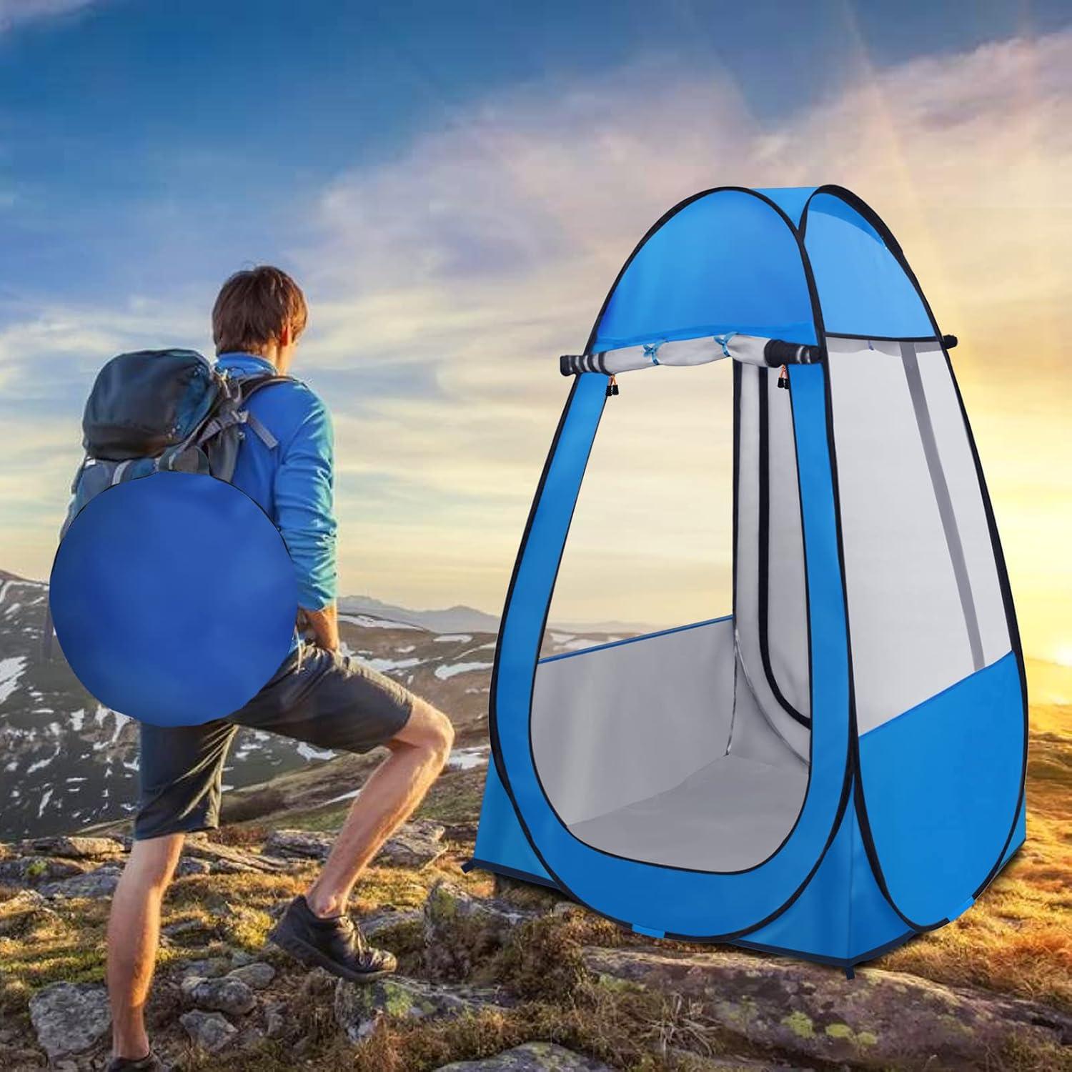 Carpa Pop Up Sanheshun Azul Pálido Impermeable 99.8x99.8x149.9 cm