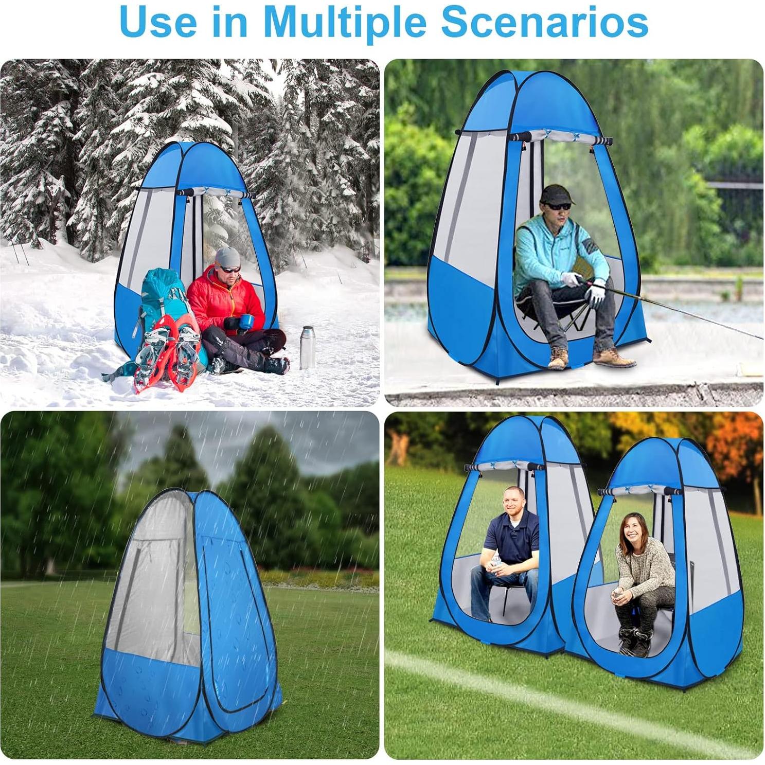 Carpa Pop Up Sanheshun Azul Pálido Impermeable 99.8x99.8x149.9 cm