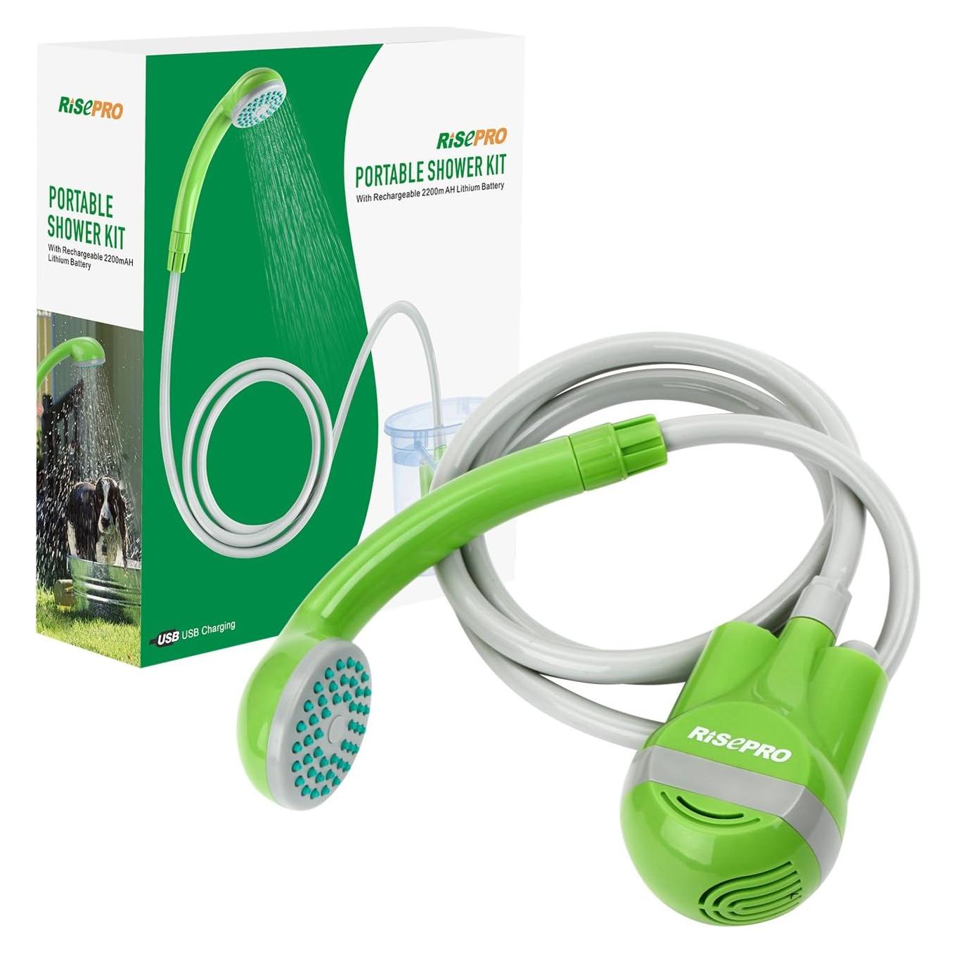 Ducha Portátil RISEPRO con Batería Recargable y USB