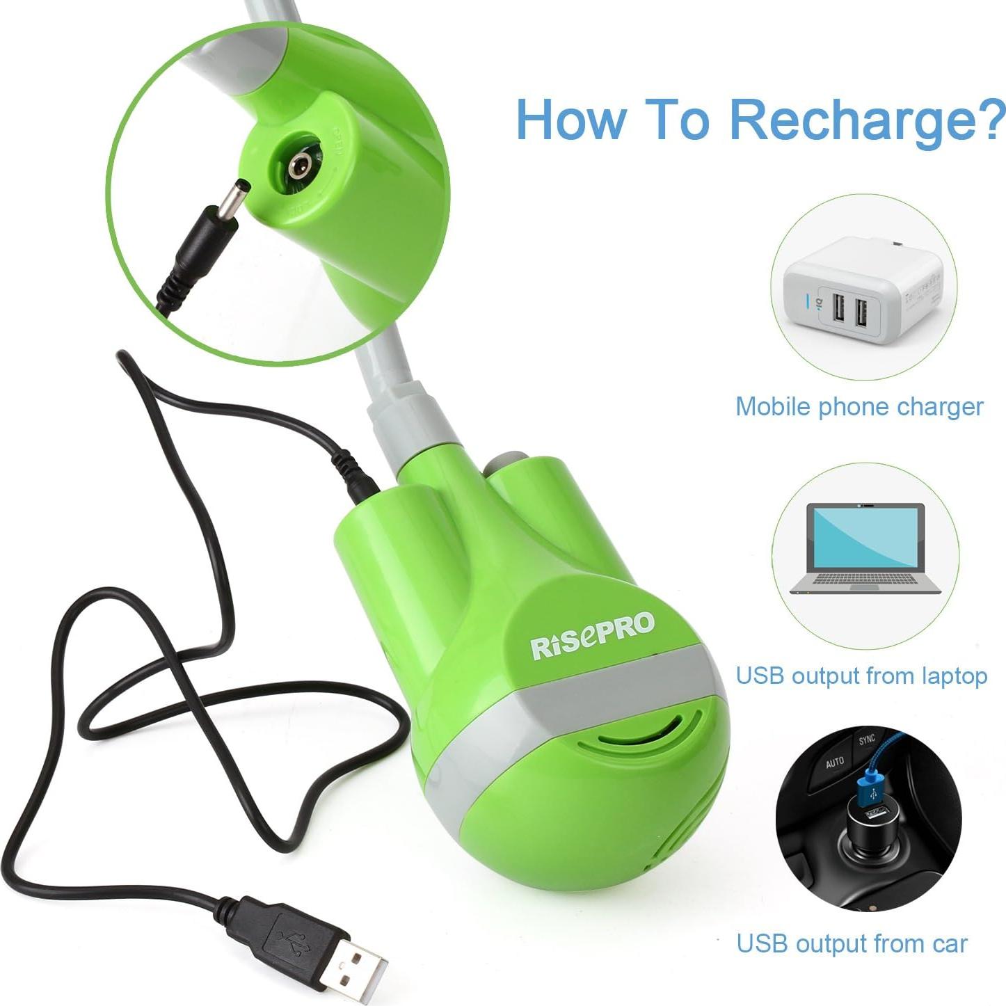 Ducha Portátil RISEPRO con Batería Recargable y USB