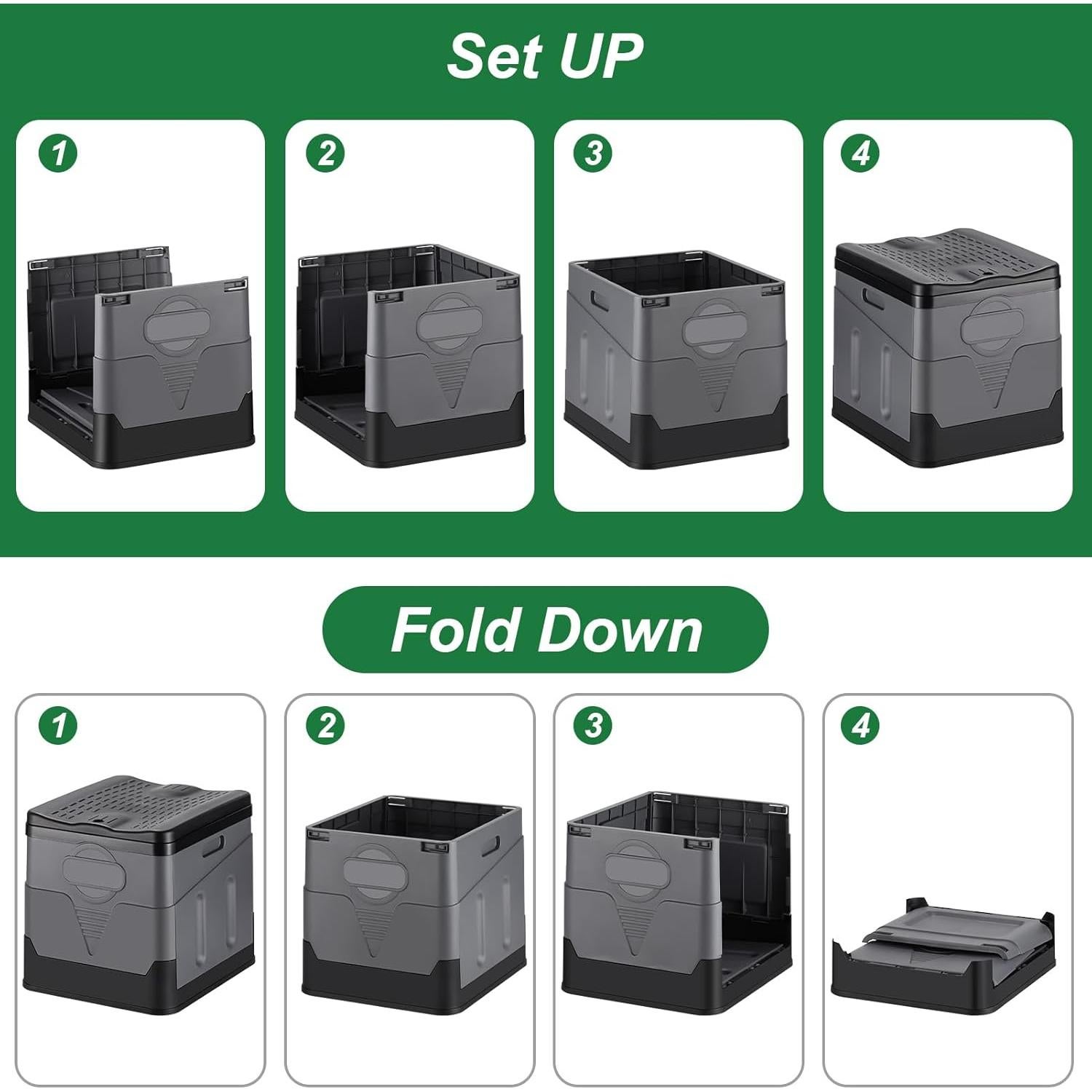 Inodoro Portátil RUILIXIN Plegable 29.97 cm Asiento 204 kg