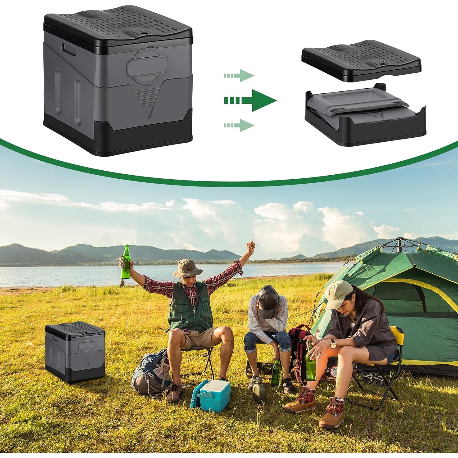 Inodoro Portátil RUILIXIN Plegable 29.97 cm Asiento 204 kg