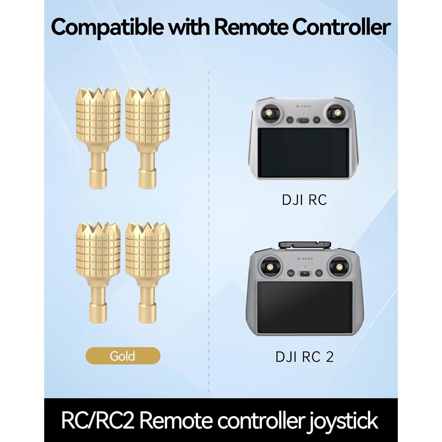 Palancas de Control Remoto LKTOP para DJI RC/RC2 - Oro