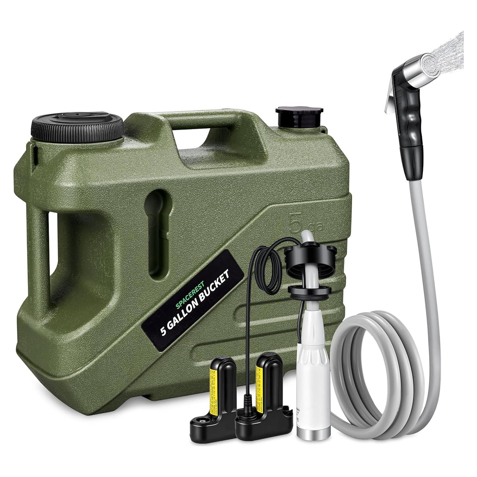 Ducha Portátil SPACEREST para Camping 19L Recargable