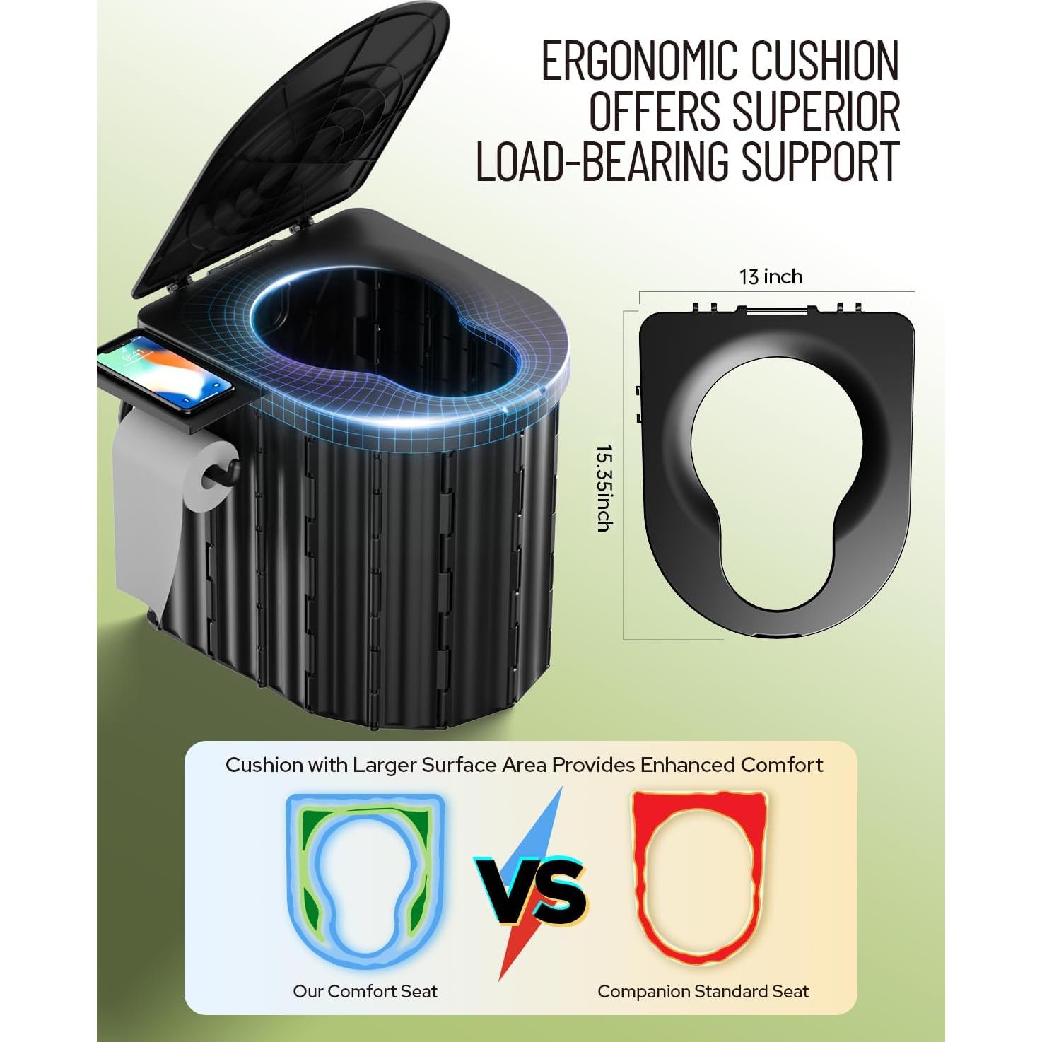 Inodoro Portátil YSR VEF con Carpa Privacidad y Gel