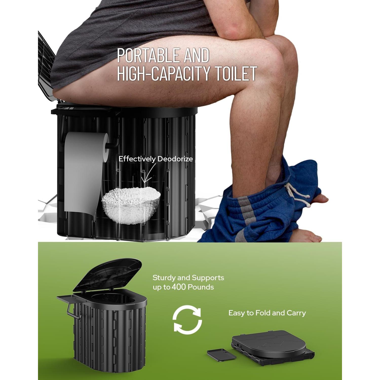 Inodoro Portátil YSR VEF con Carpa Privacidad y Gel