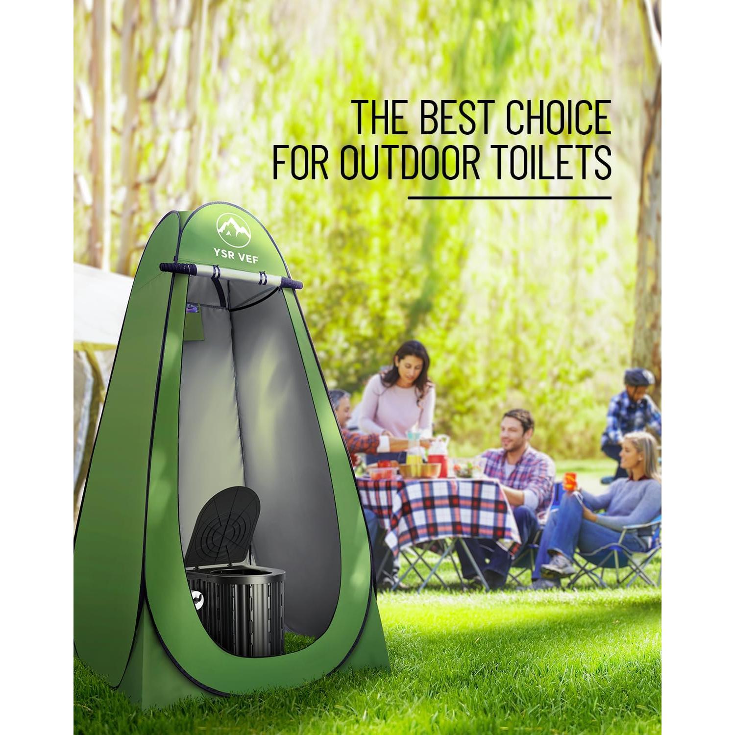 Inodoro Portátil YSR VEF con Carpa Privacidad y Gel