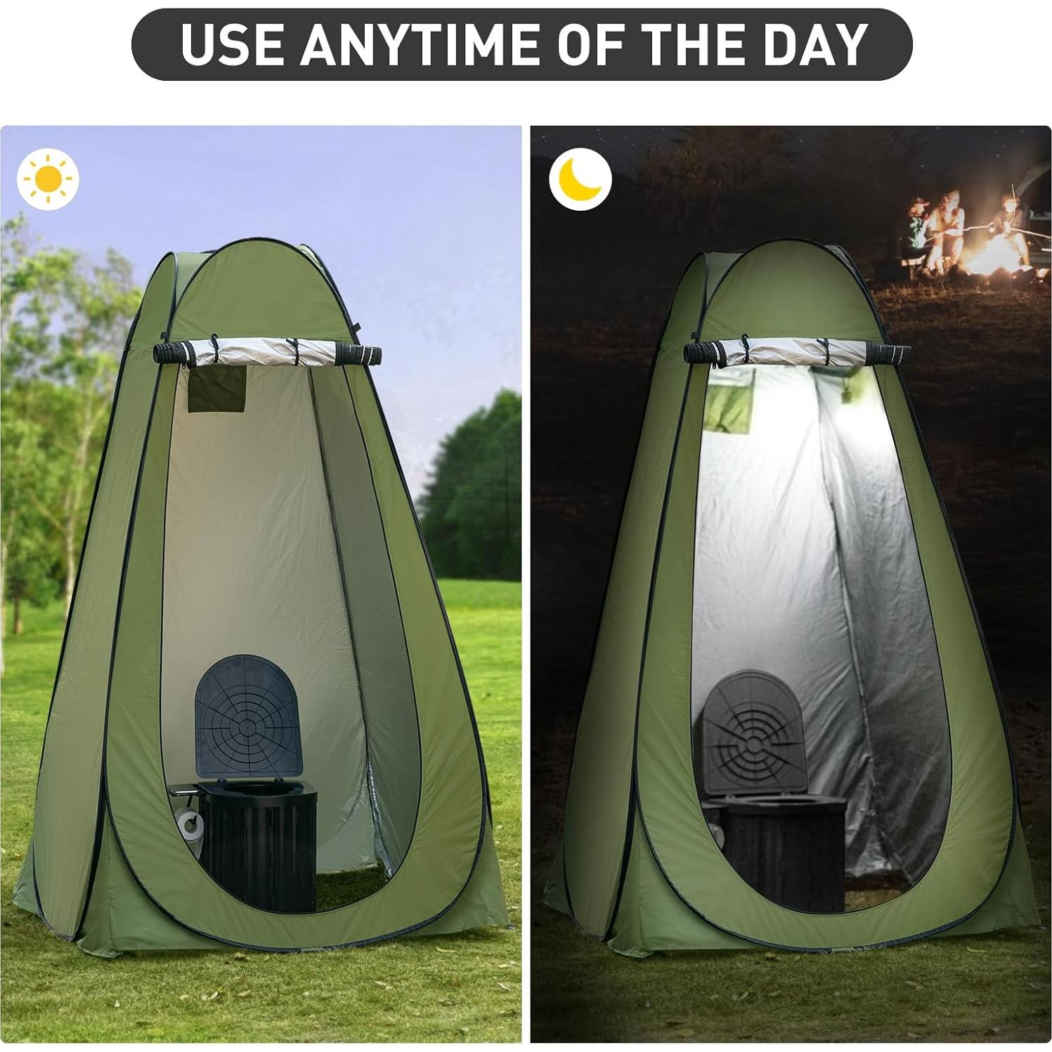 Inodoro Portátil Thallike con Carpa Privacidad 1.88 m