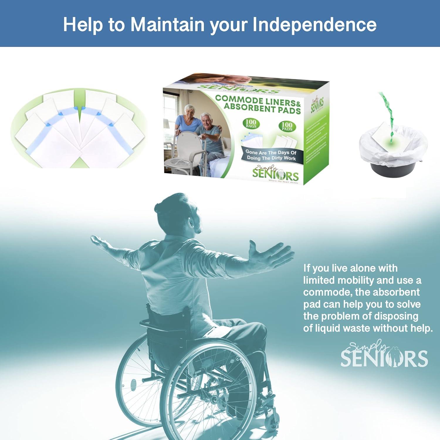 Forros de Comoda Simply Seniors 100 Unidades con Almohadillas