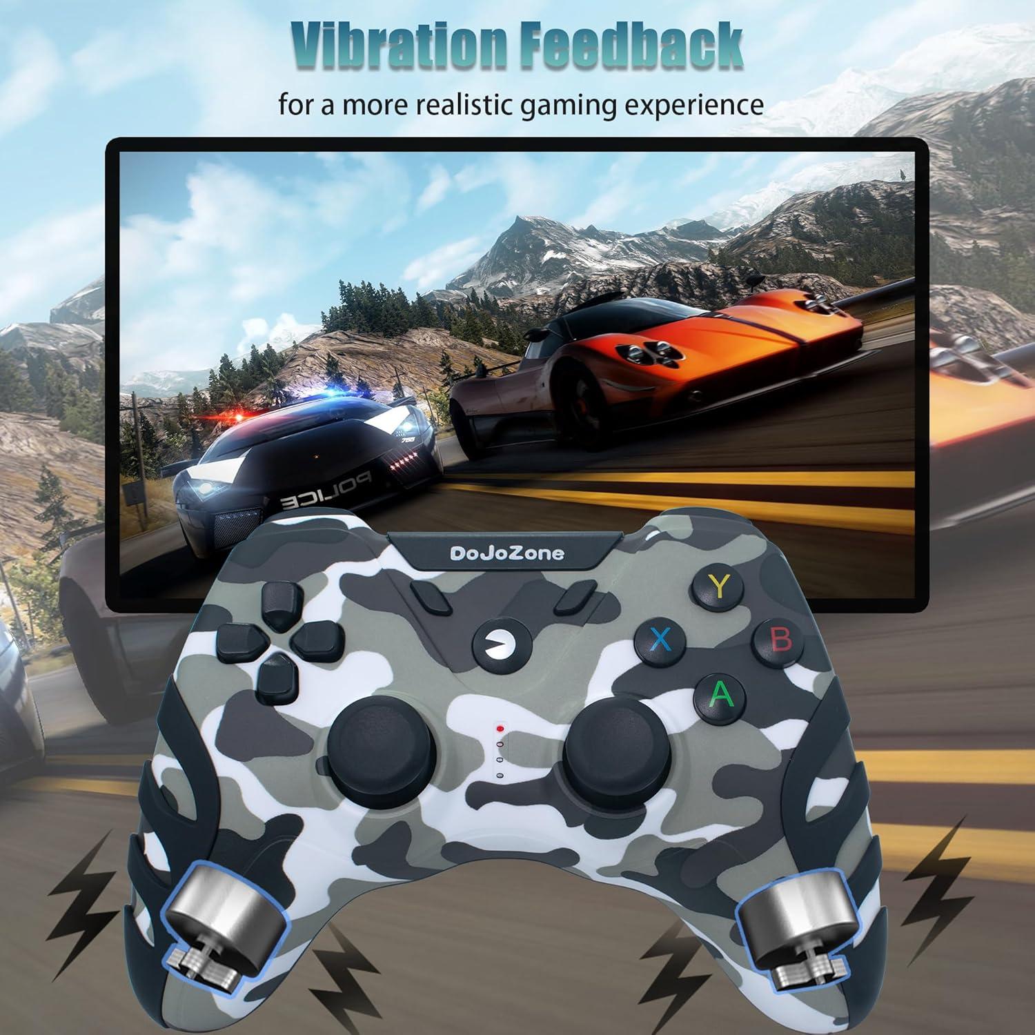 Controlador Inalámbrico DoJoZone para PC/PS3/TV - Doble Vibración