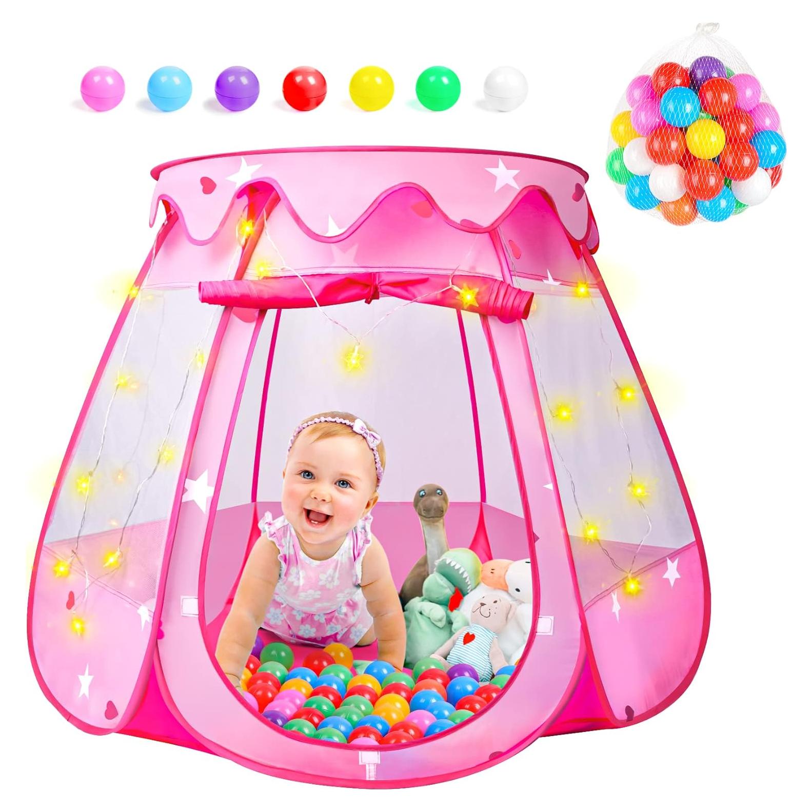 Tienda de Pelotas DISHIO con 50 Pelotas y Luces LED