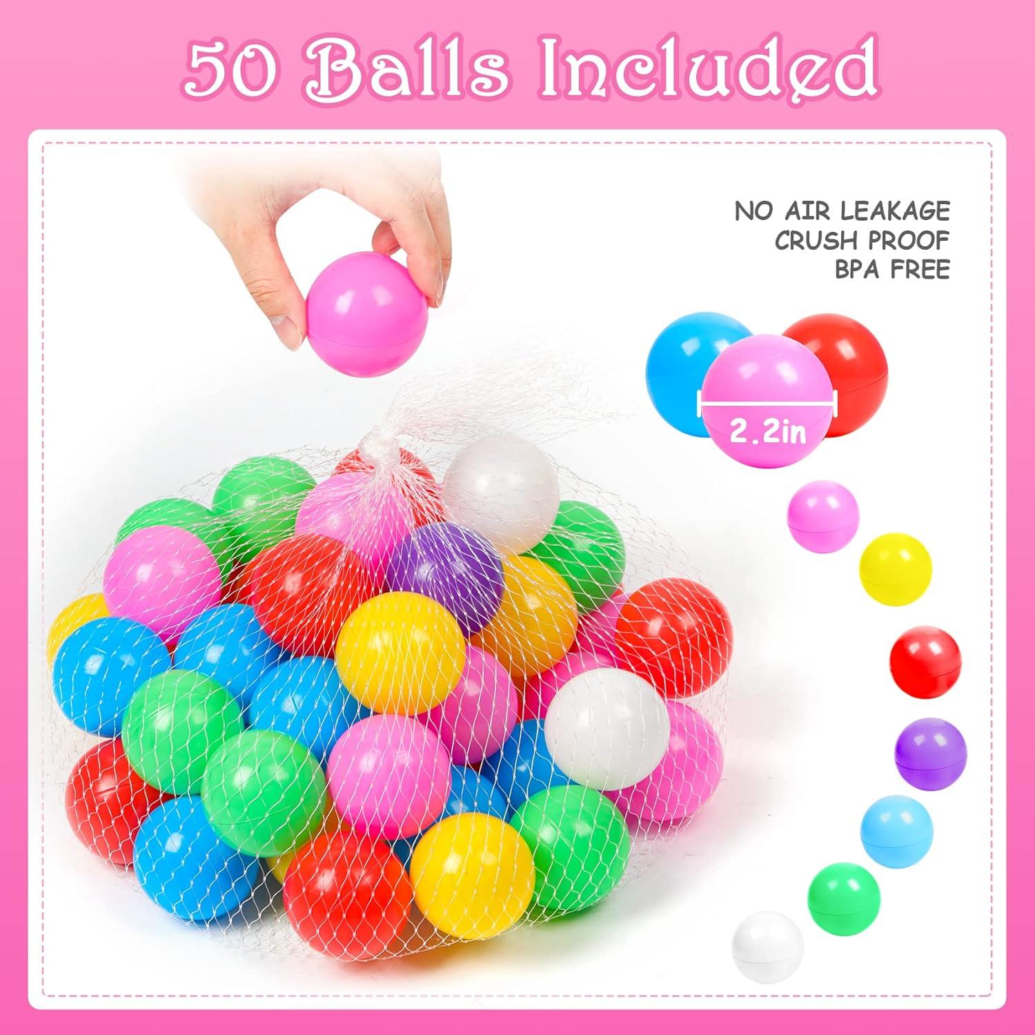 Tienda de Pelotas DISHIO con 50 Pelotas y Luces LED