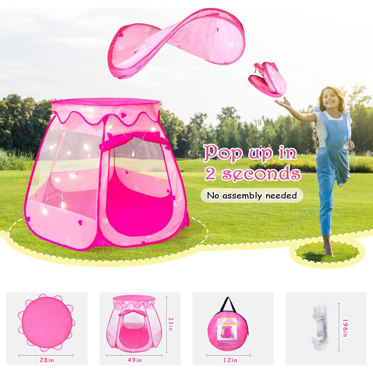 Tienda de Pelotas DISHIO con 50 Pelotas y Luces LED