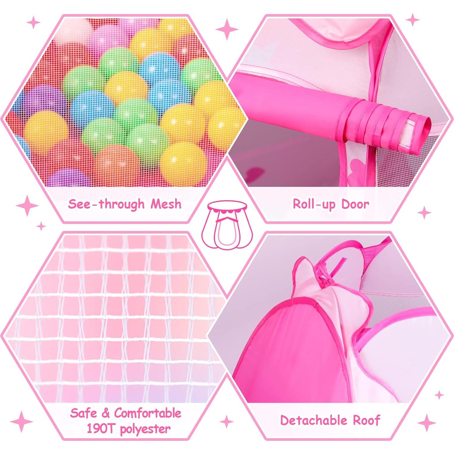 Tienda de Pelotas DISHIO con 50 Pelotas y Luces LED