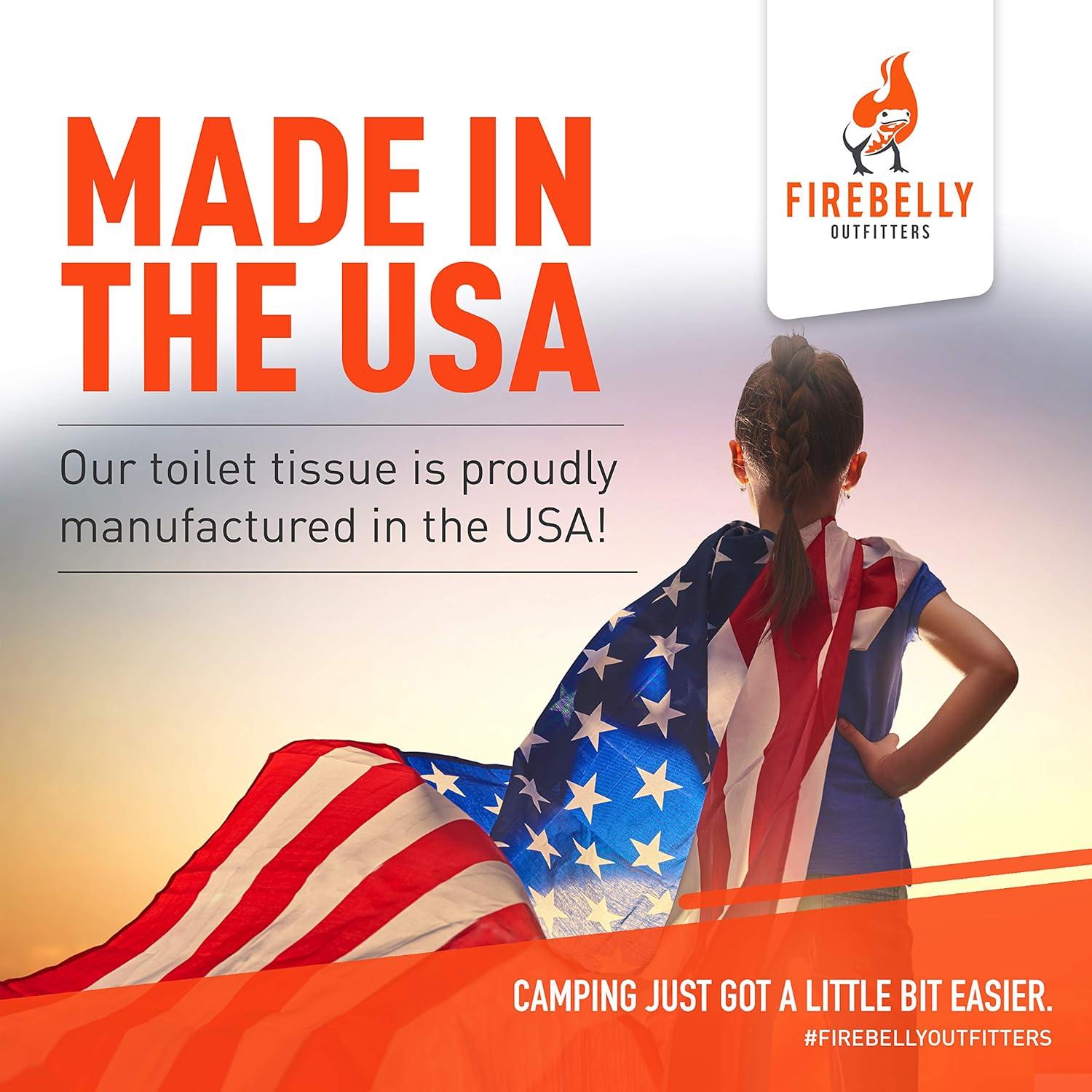 Papel Higiénico Biodegradable Firebelly 8 Rollos 2 Capas