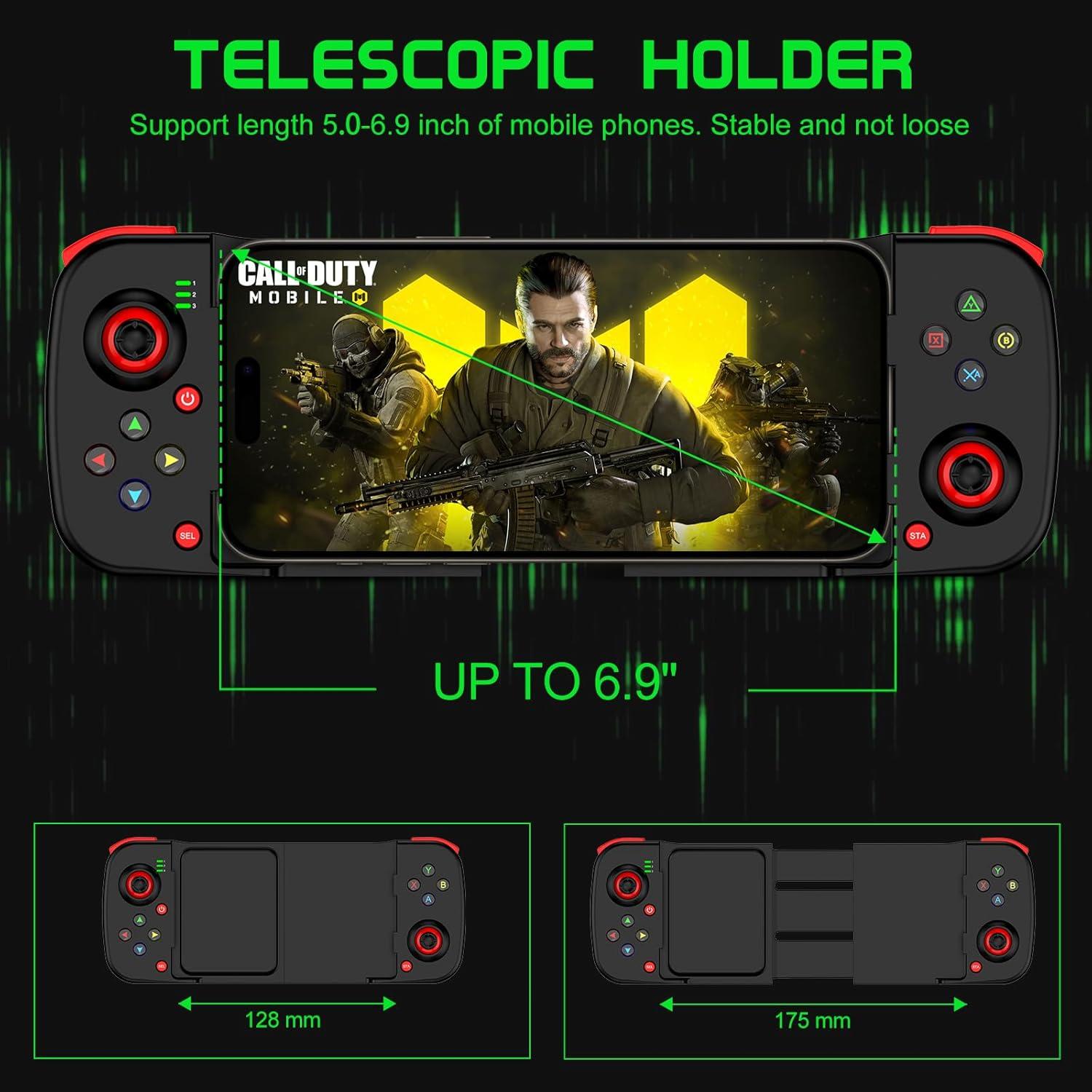 Controlador de Juegos Móvil Joso BSP-D3 Inalámbrico para iPhone/Android