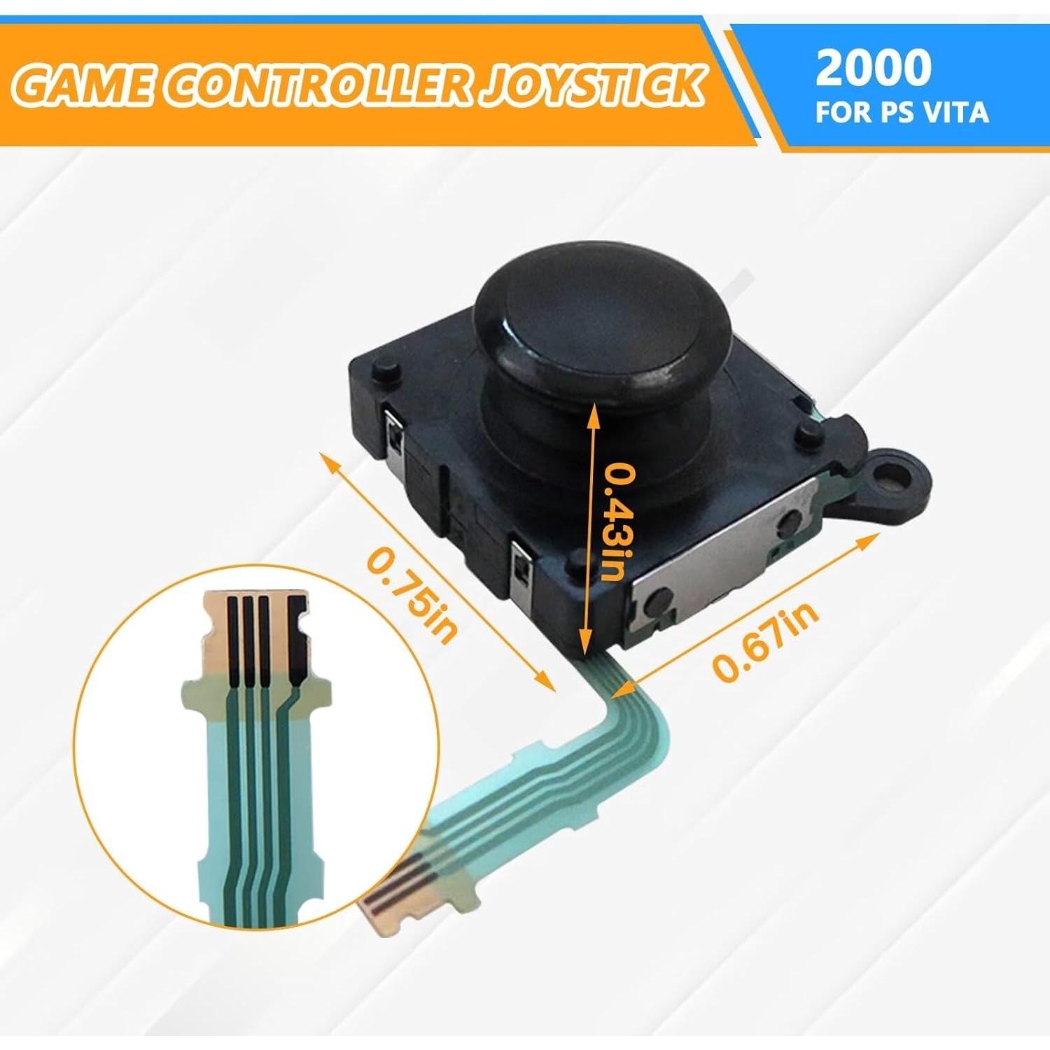 Palanca de Control Analógica GRABOTE para PS Vita 2000/2001 - Negro