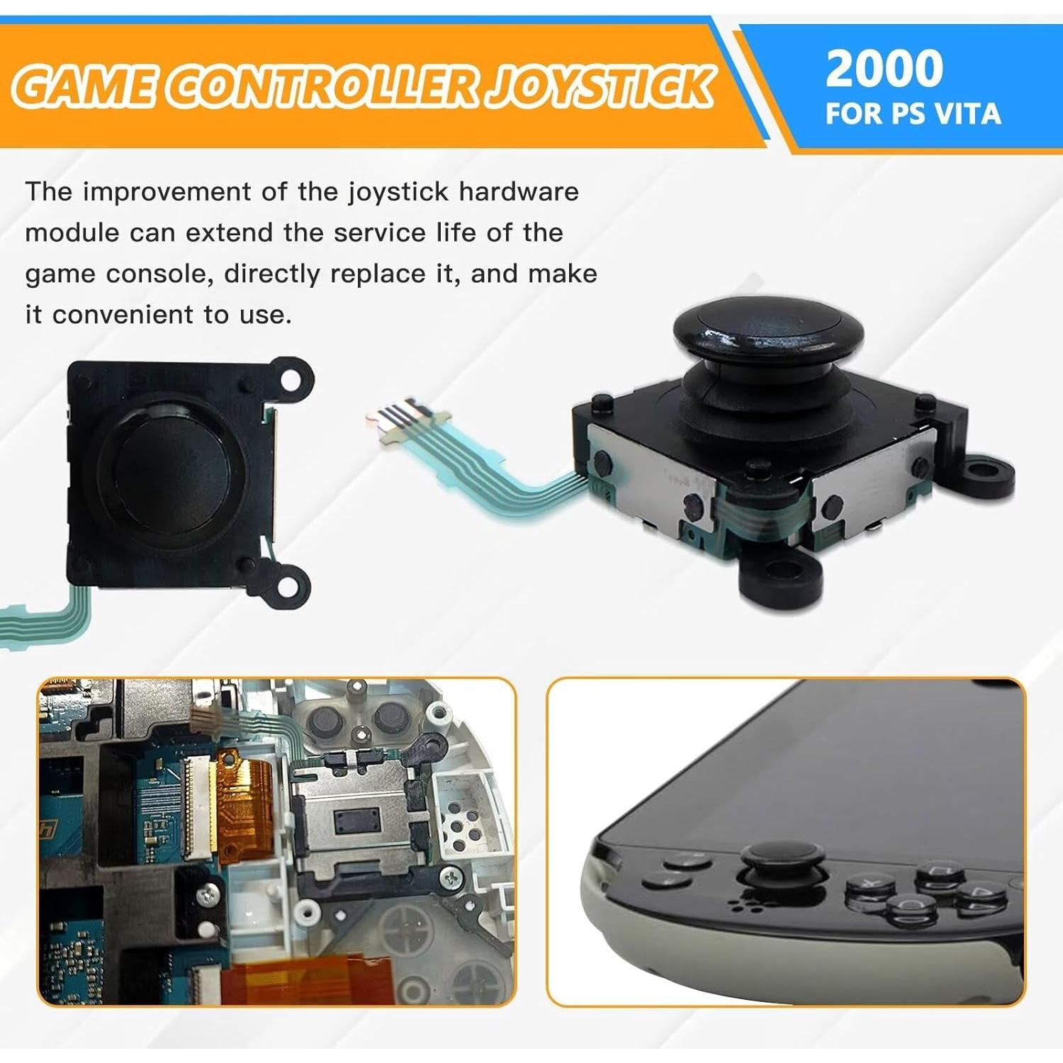 Palanca de Control Analógica GRABOTE para PS Vita 2000/2001 - Negro