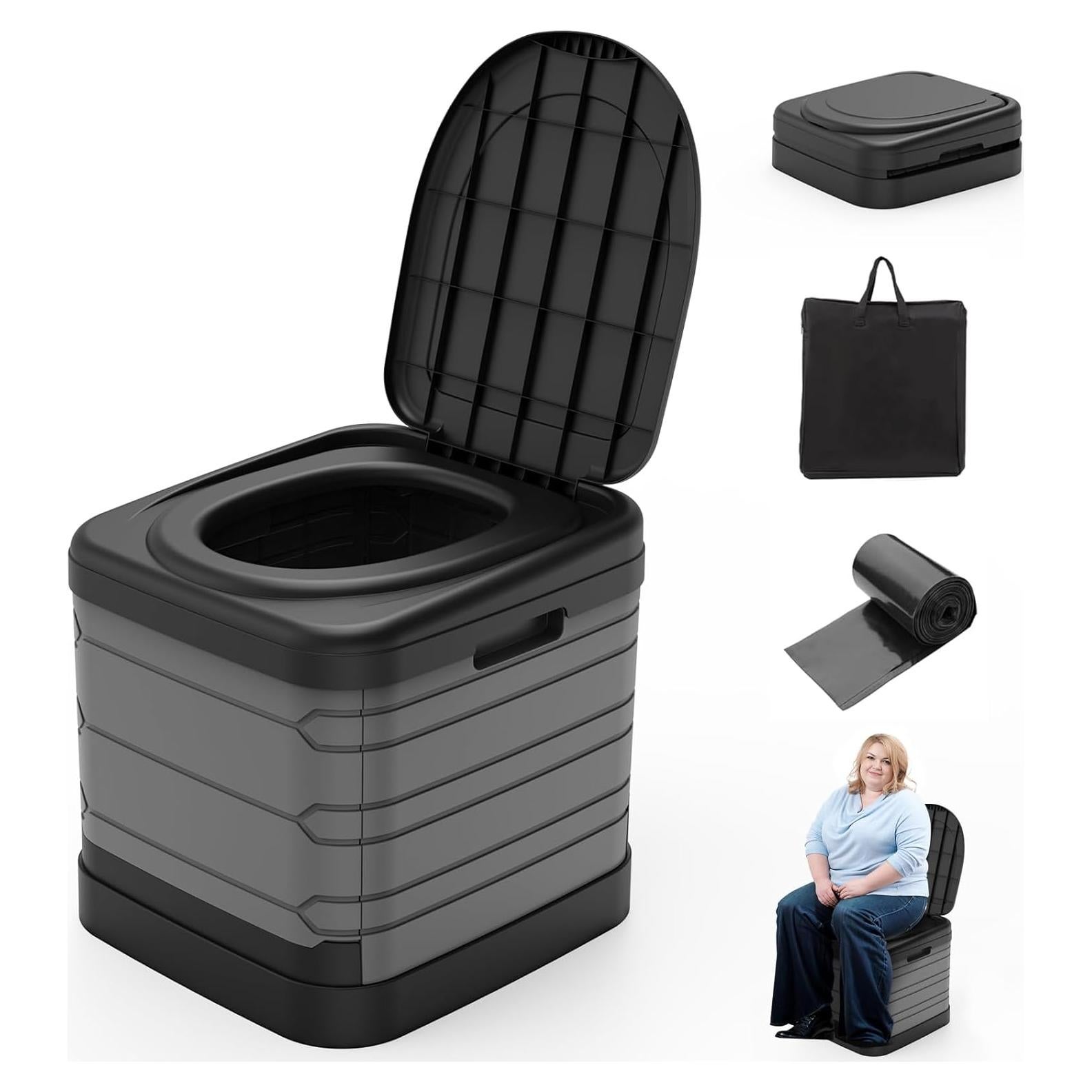 Inodoro Portátil XXL CAMPERFECT 42.4 cm para Camping