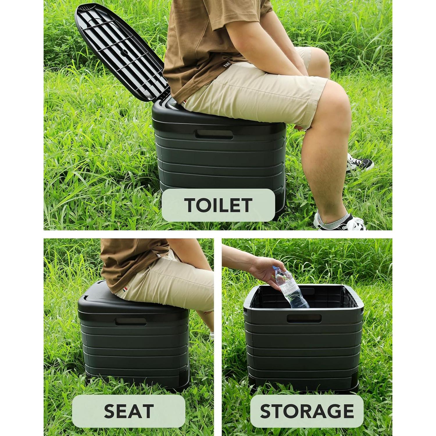 Inodoro Portátil XXL CAMPERFECT 42.4 cm para Camping