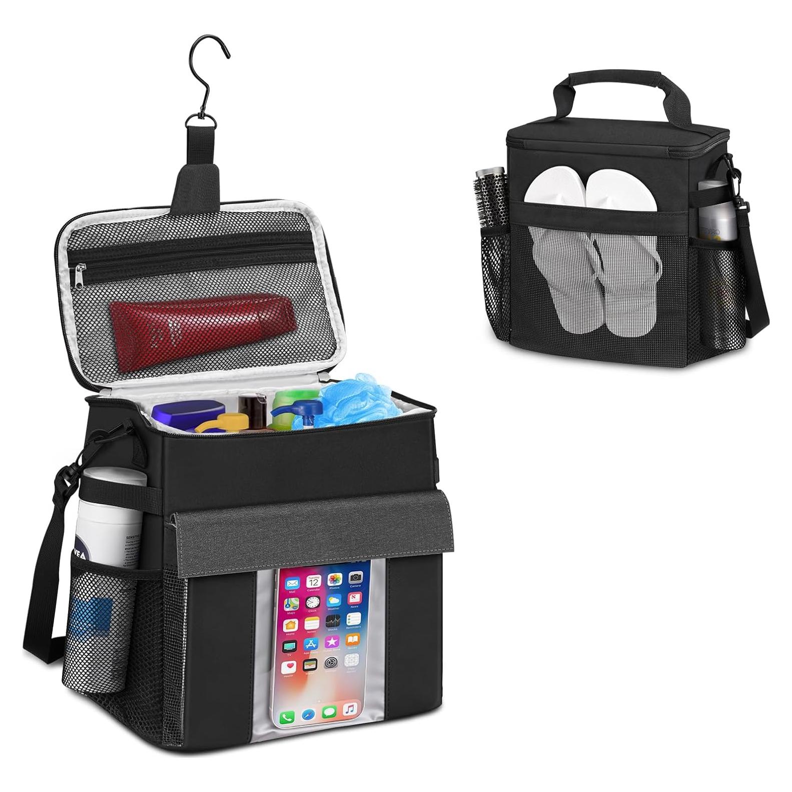 Caddy de Ducha SKYREH Negro 24x15x27 cm Secado Rápido