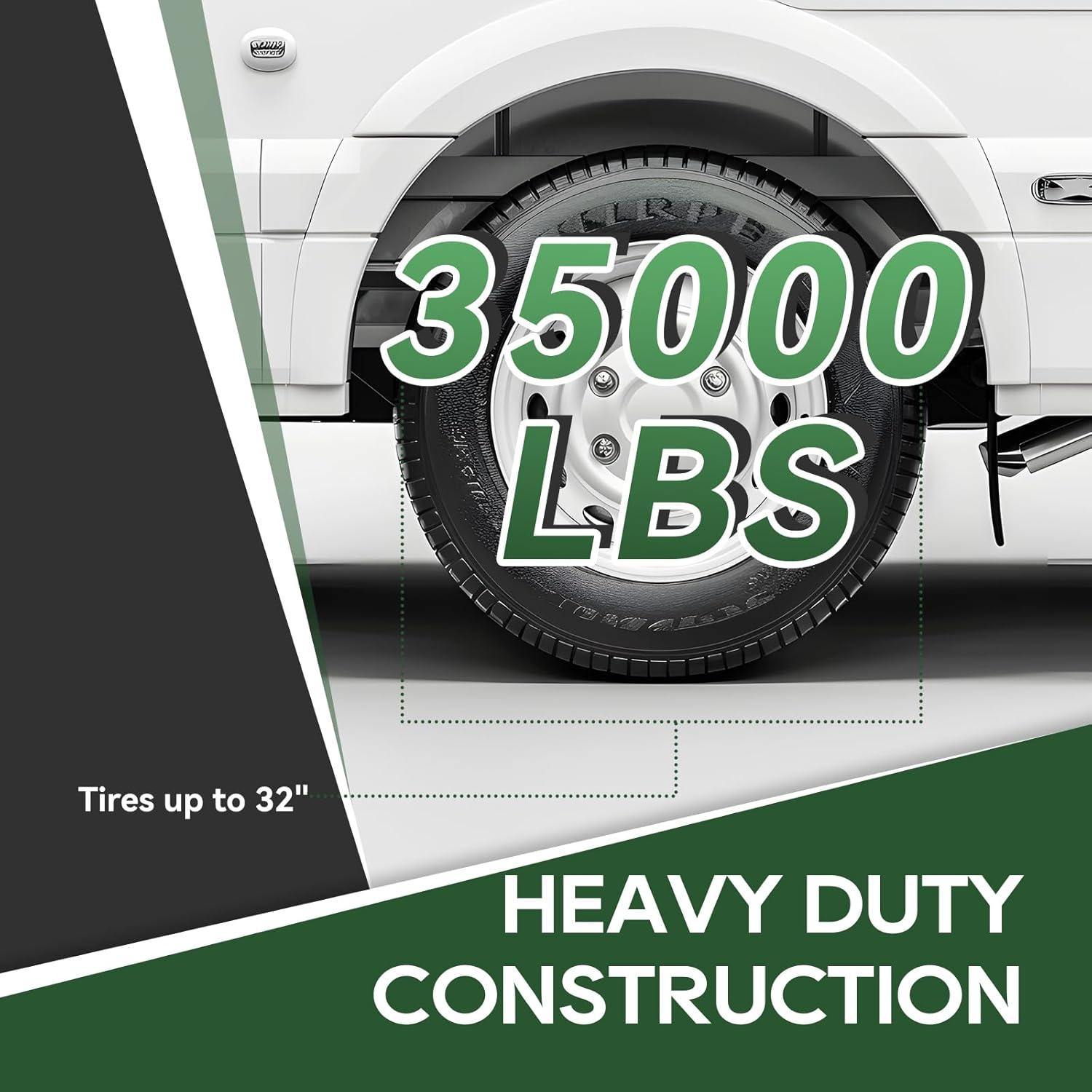 Niveladores RVGUARD para Camper hasta 15,88 kg, Kit Completo