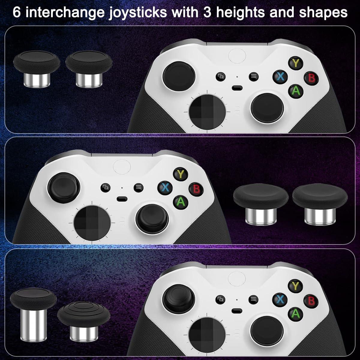 Kit 17 en 1 Accesorios Reemplazo Thumbsticks Metal Xbox One Elite