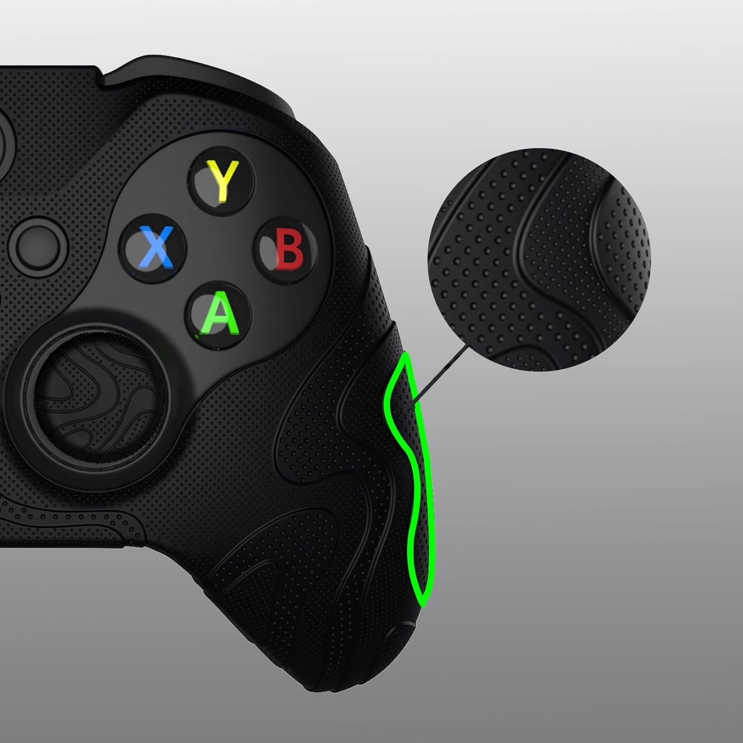 Cubierta de Silicona PlayVital para Controlador Xbox Elite 2 Negra