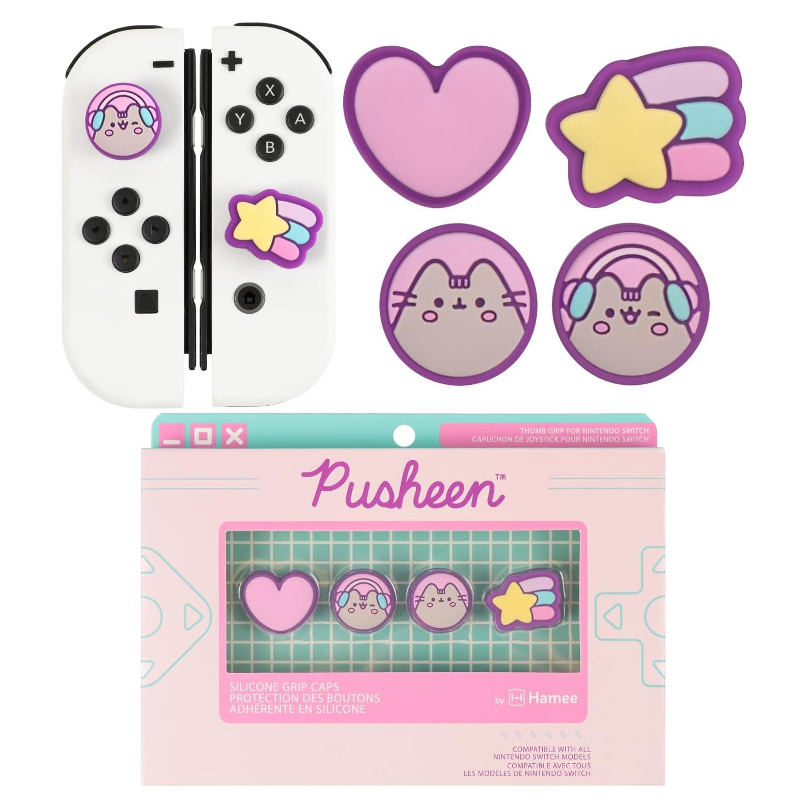 Tapas de Joystick Hamee Pusheen para Nintendo Switch OLED/Lite