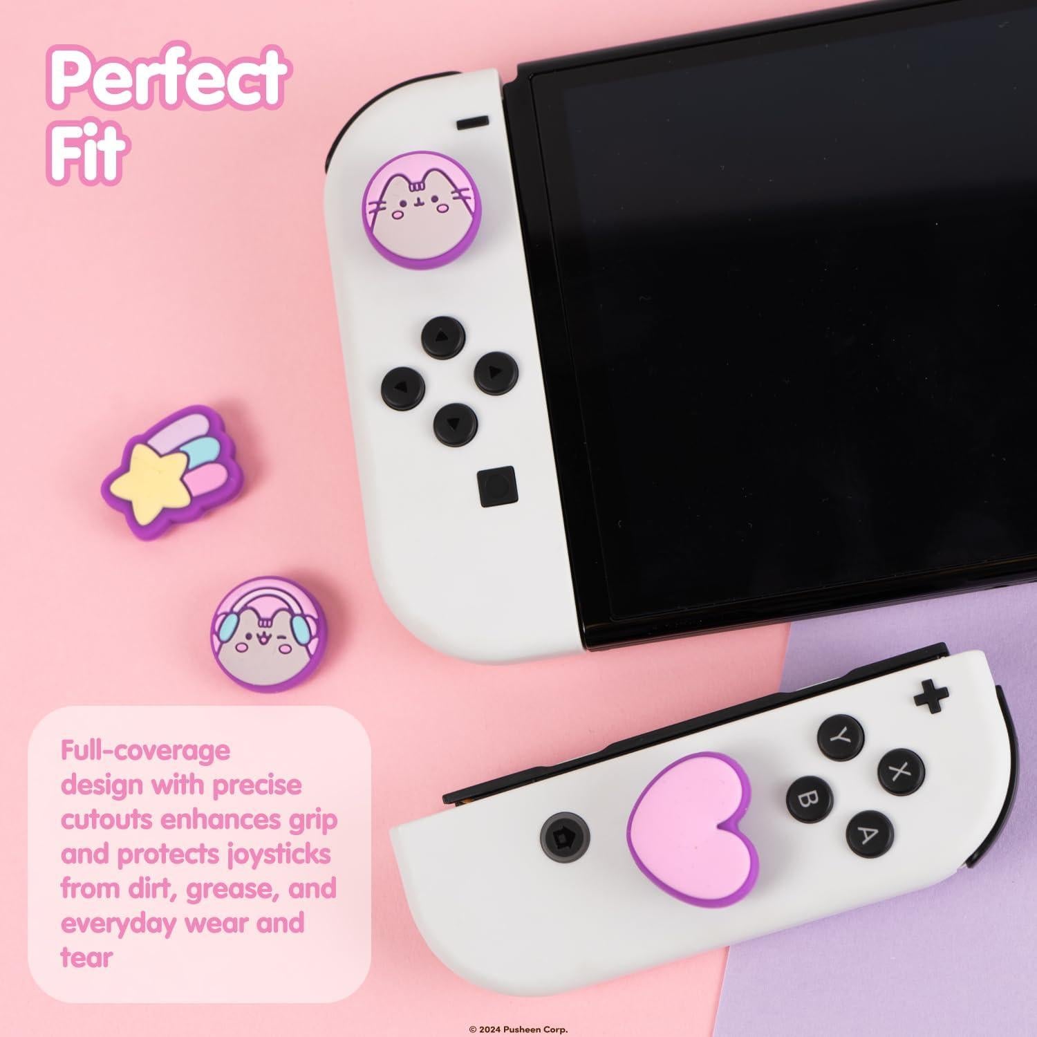 Tapas de Joystick Hamee Pusheen para Nintendo Switch OLED/Lite