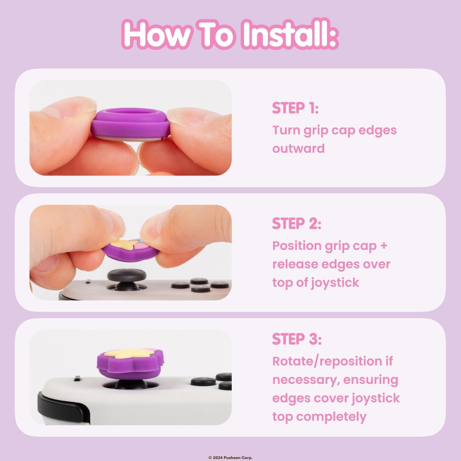 Tapas de Joystick Hamee Pusheen para Nintendo Switch OLED/Lite