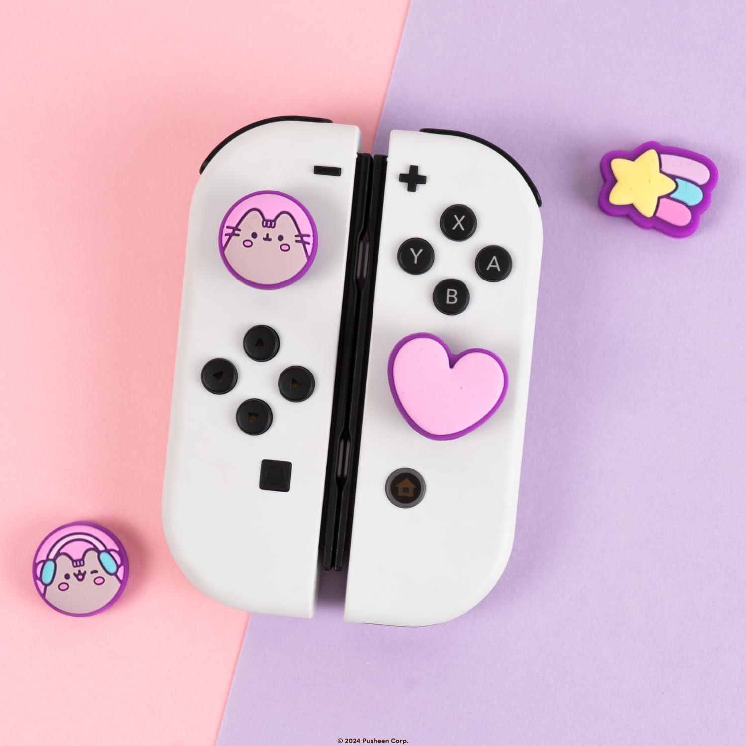 Tapas de Joystick Hamee Pusheen para Nintendo Switch OLED/Lite