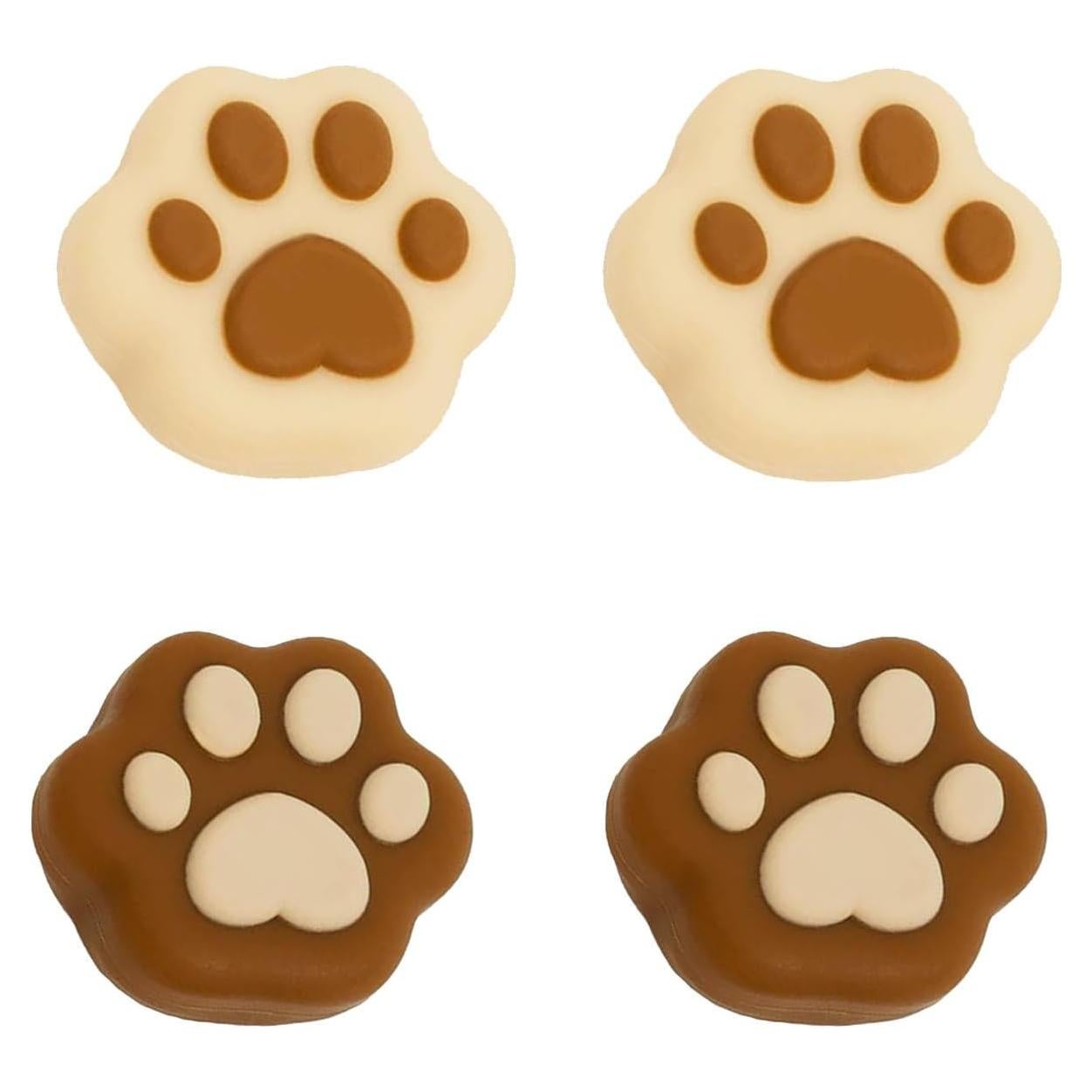 4 Pcs Silicone Thumb Grip Caps, Cat Claw Design Analog Controller Gamepad Thumb Stick Grips Thumbsticks Joystick Cap Cover for Nintendo Switch NS Controller Joy-Con