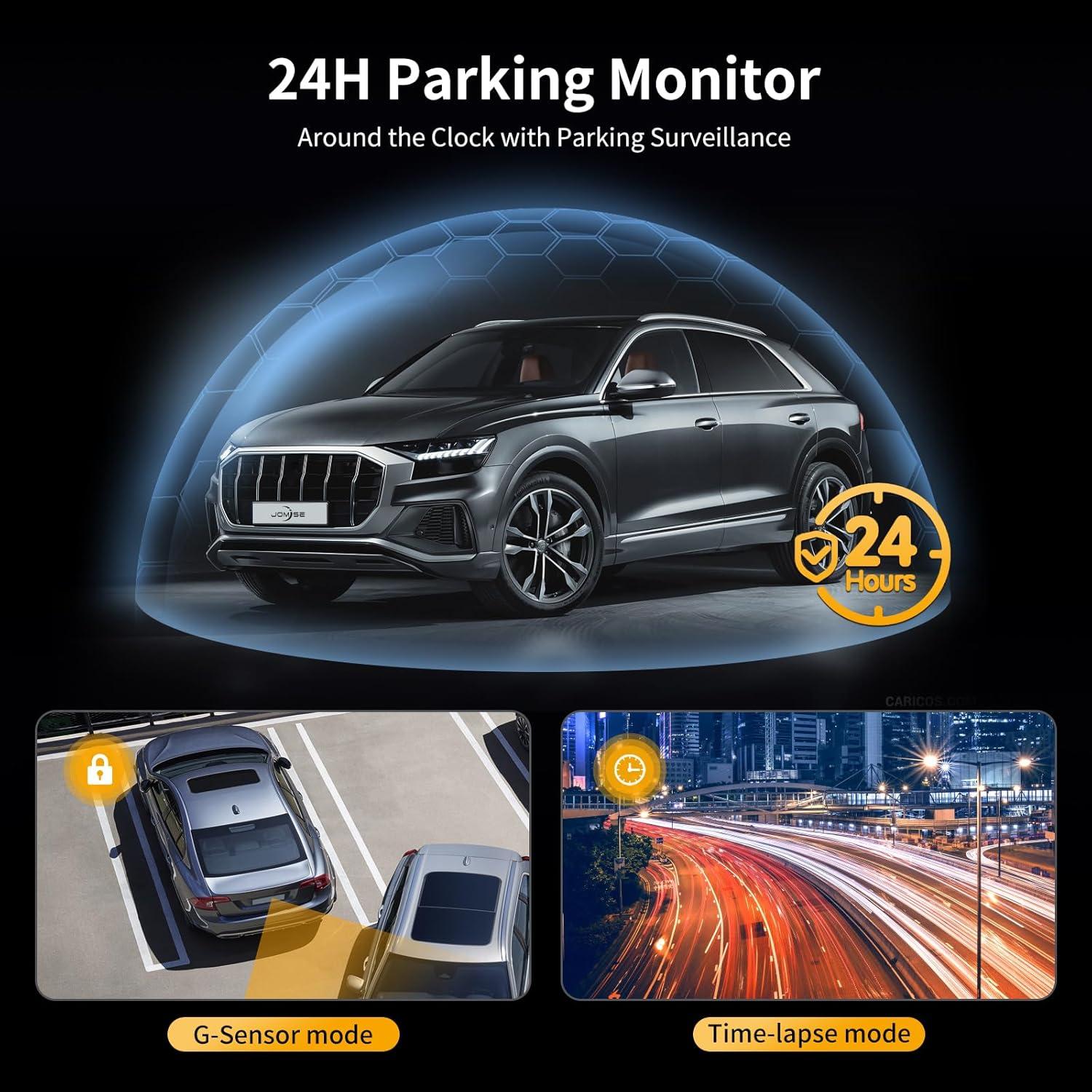 Cámara de Espejo JOMISE C810 2.5K con CarPlay y Audio FM